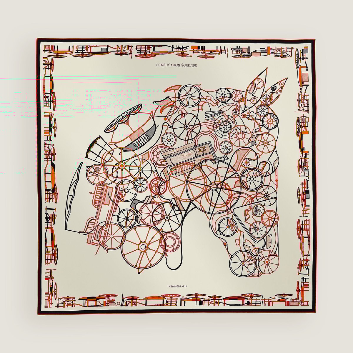 Lenço 90 Complication Équestre