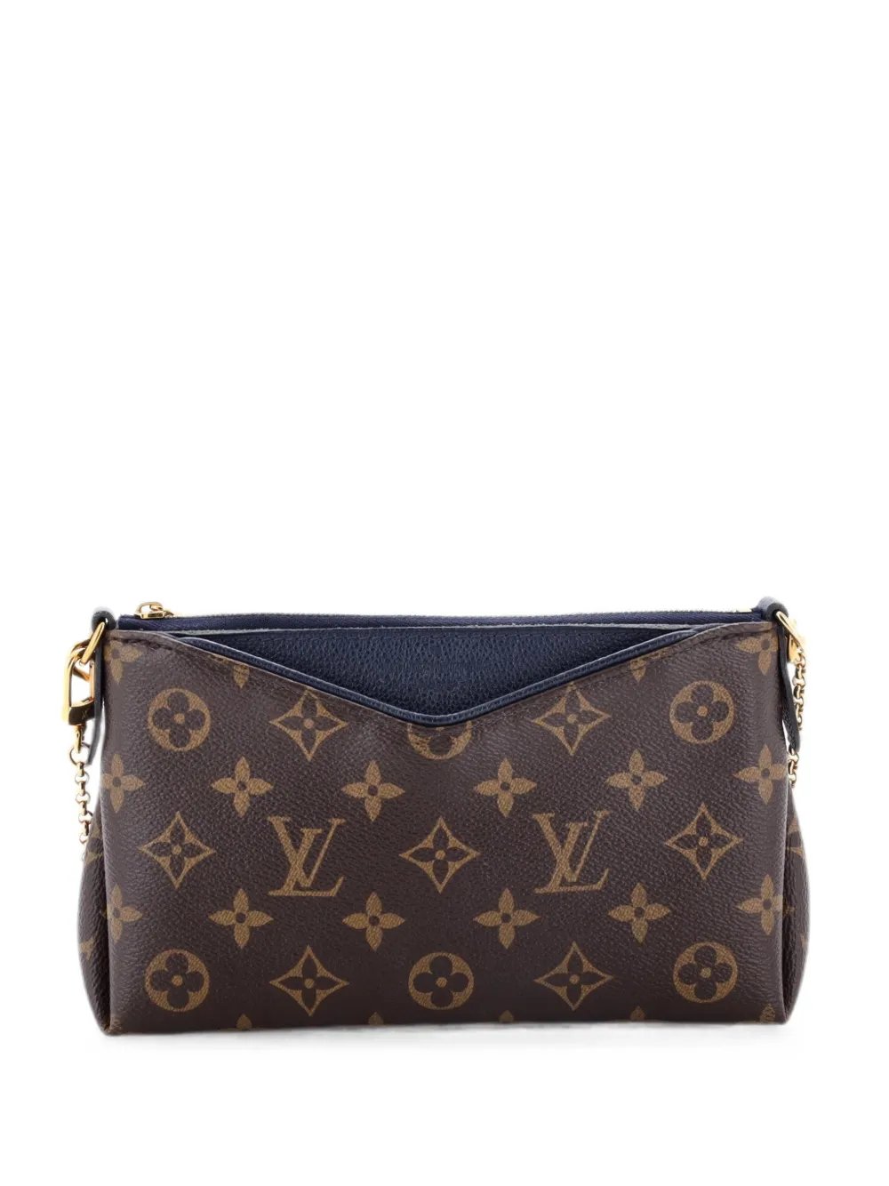 Pallas Monogram Canvas with Leather clutch bag