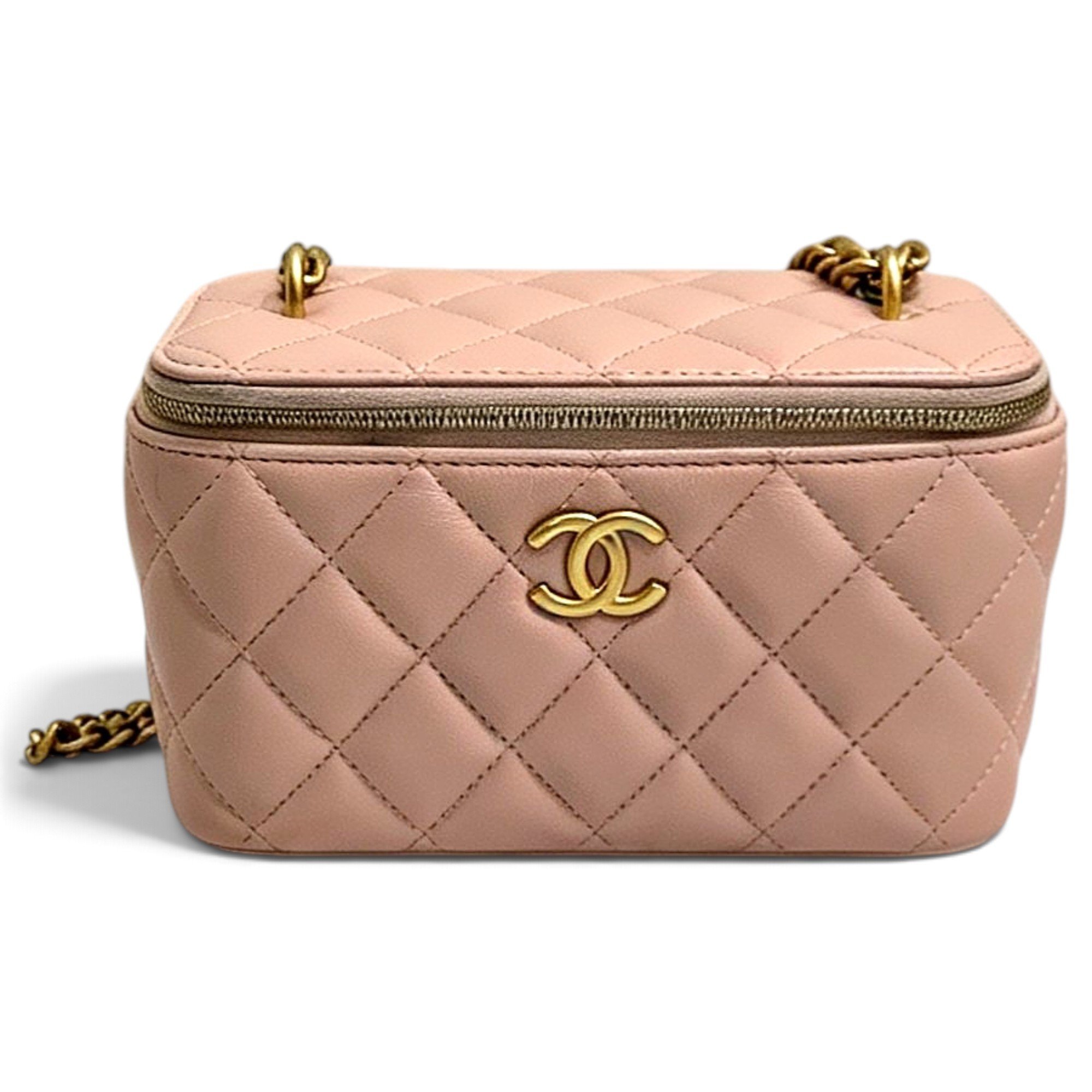 Trendy CC Vanity leather handbag