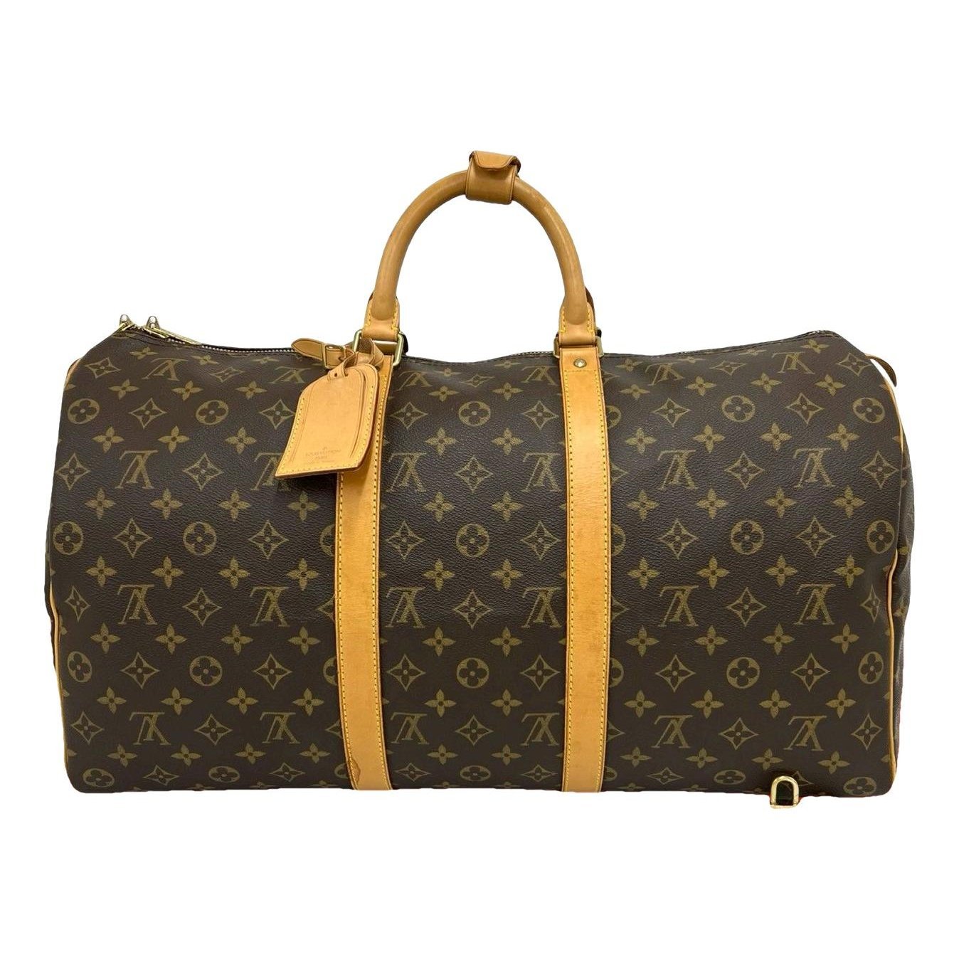Keepall leather travel bag