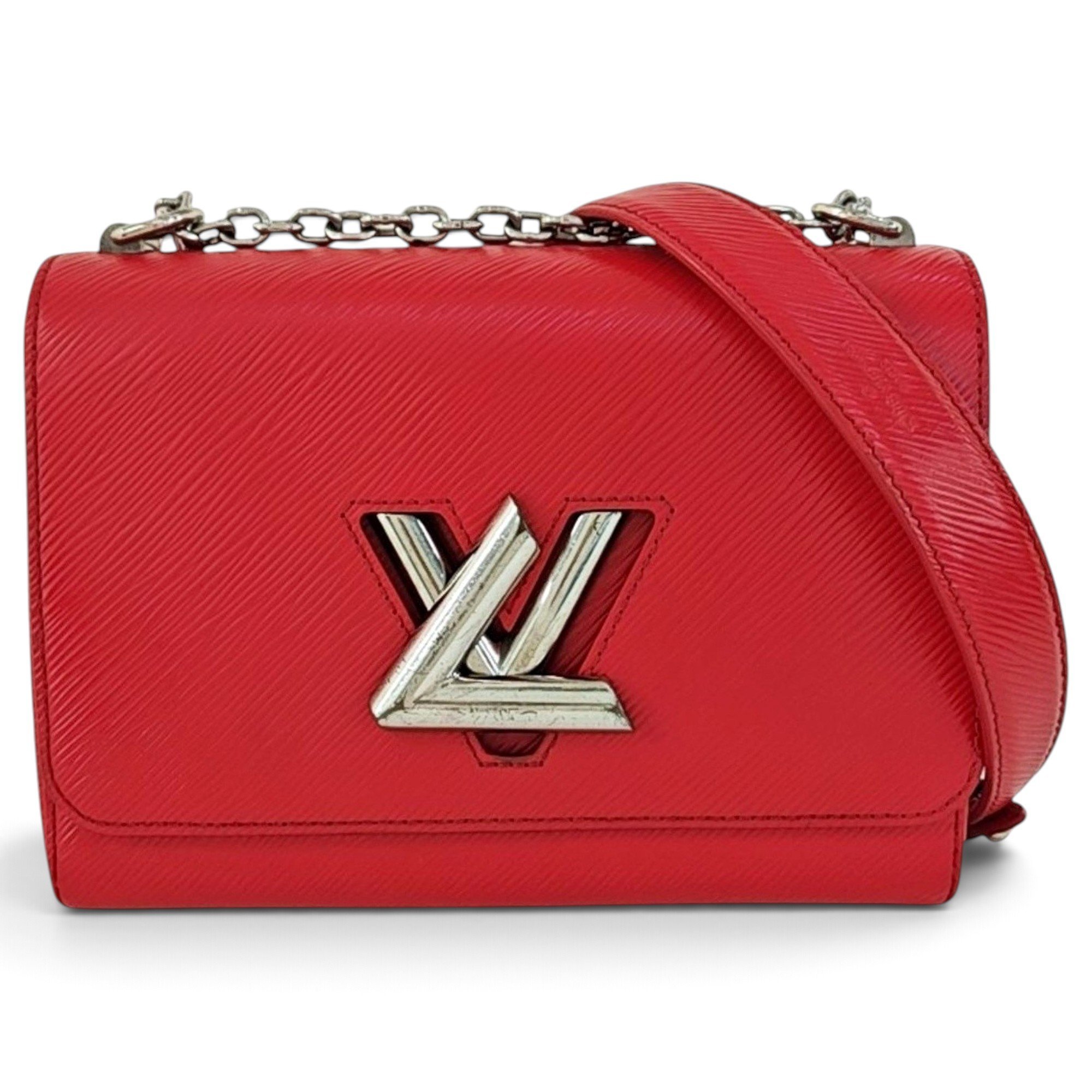 Twist leather handbag