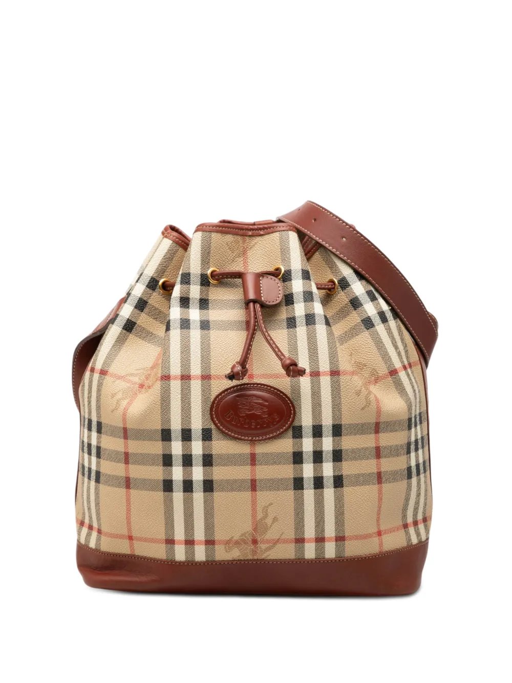 2000-2017 Haymarket Check Coated Canvas Drawstring bucket bag
