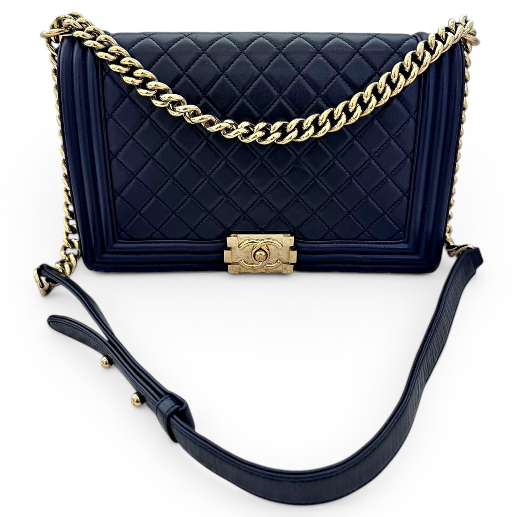 Boy leather crossbody bag