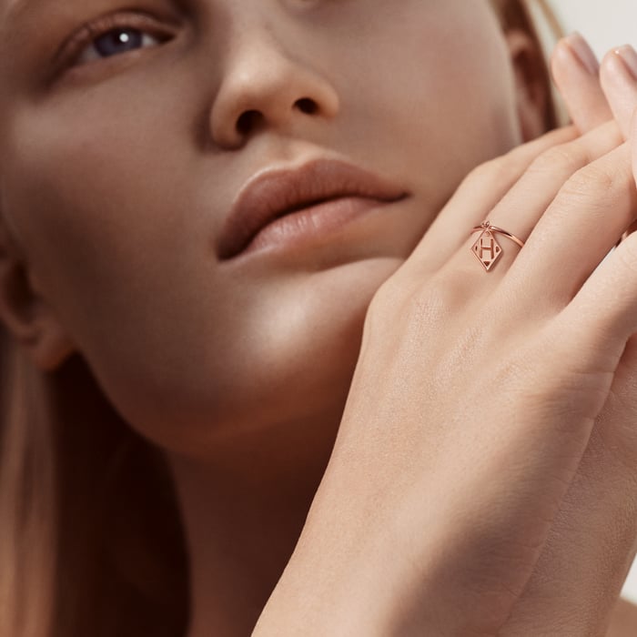 Sans Coloris Hermès Ex-libris H Ring