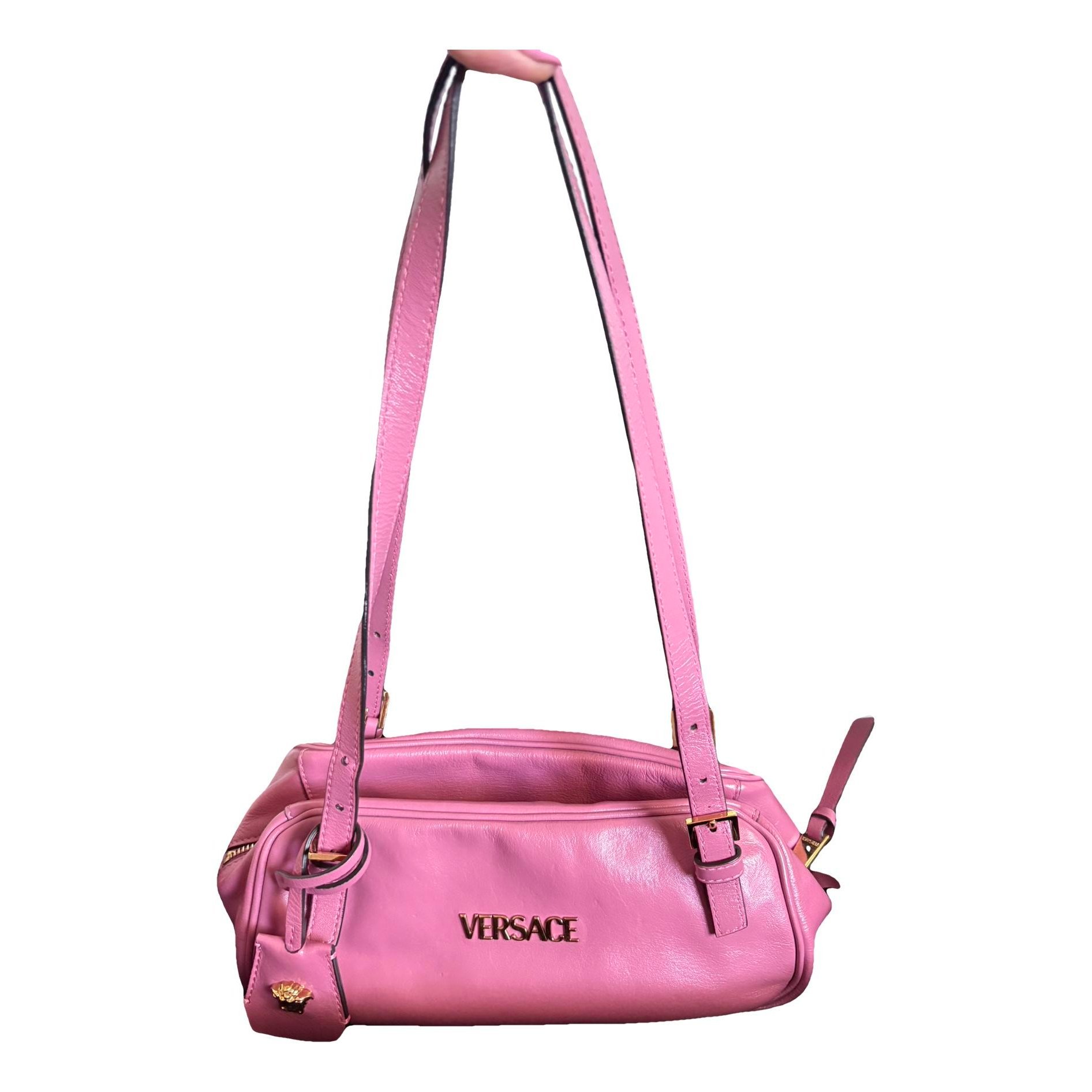Leather bowling bag