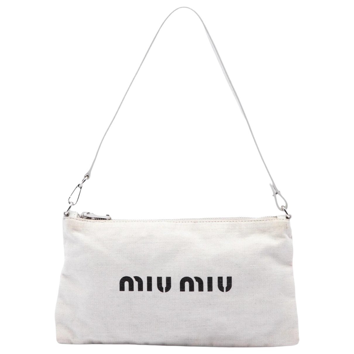 Miu Logo cloth handbag