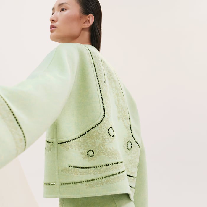 Vert Tendre Cashmere Jacket