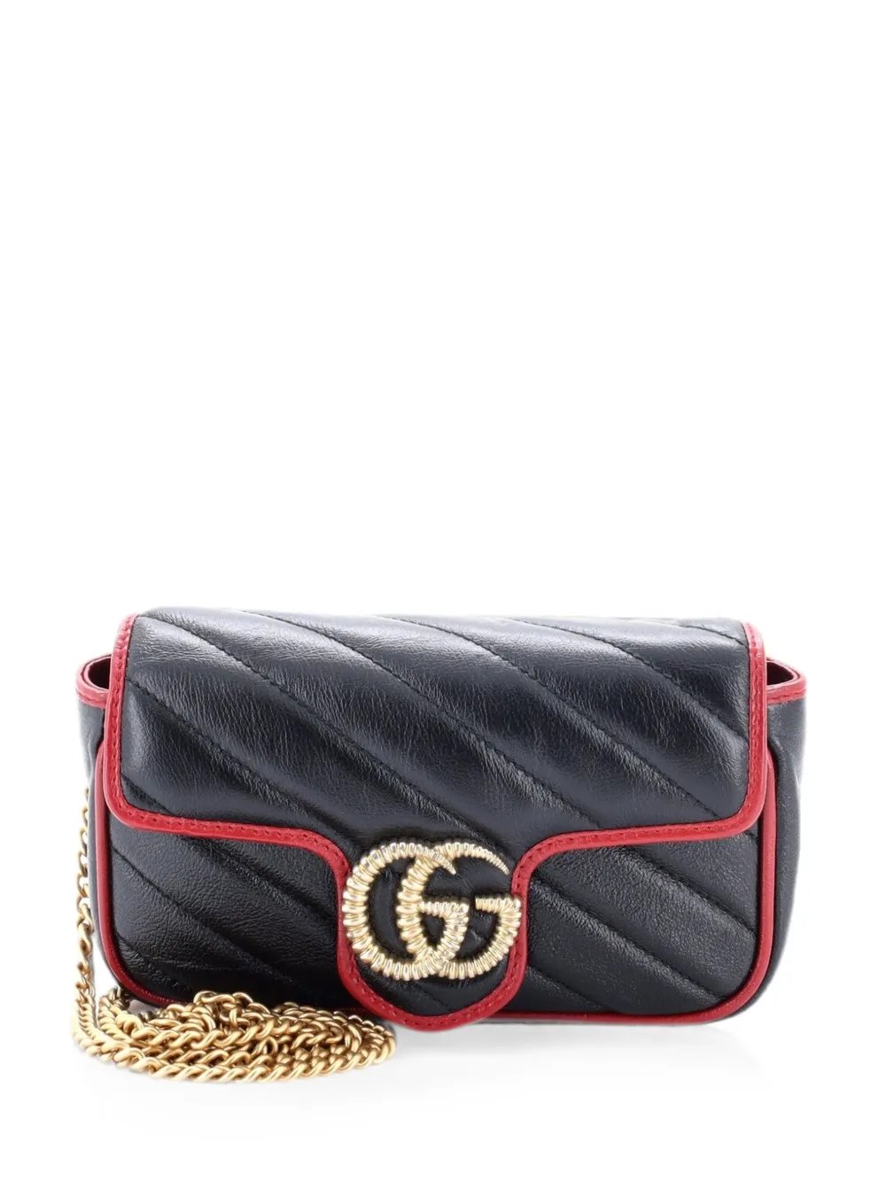 GG Marmont Flap Bag Diagonal Quilted Leather Super Mini crossbody bag