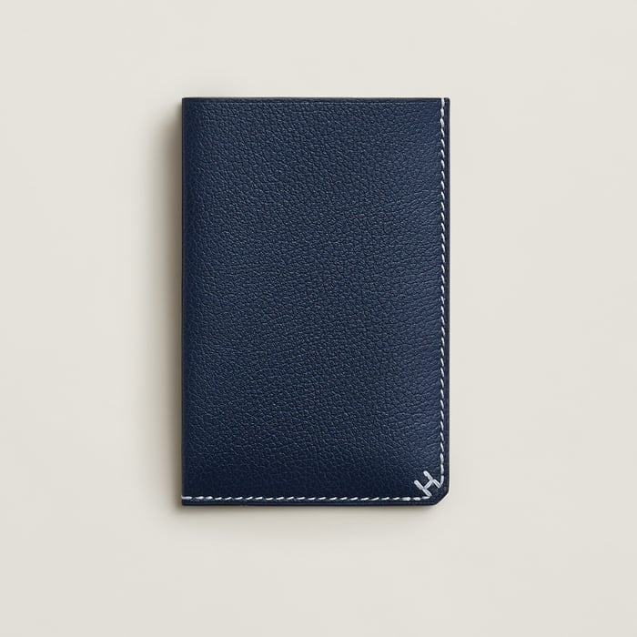 Bleu Abysse H Sellier Card Holder