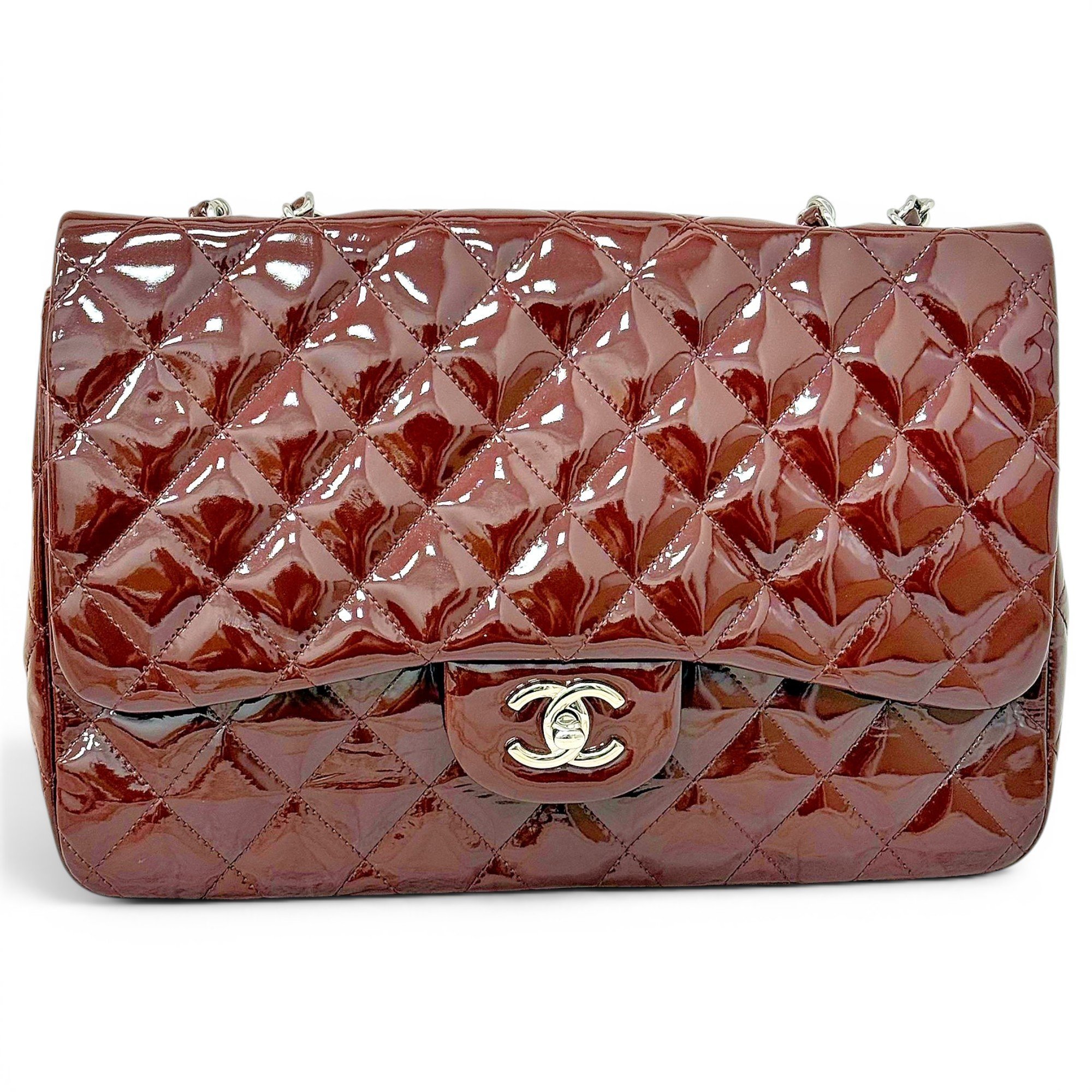 Timeless/Classique patent leather handbag