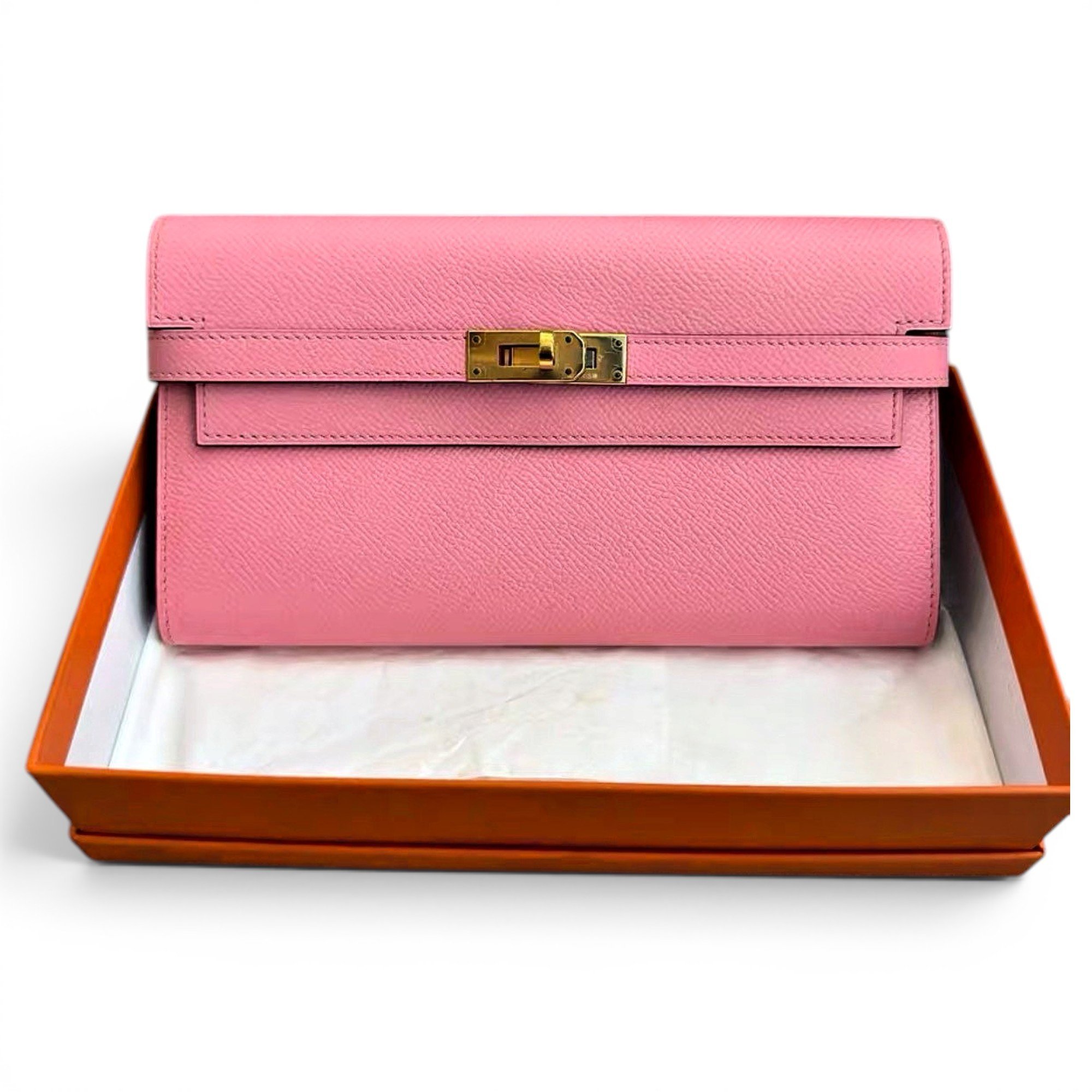 Kelly to go leather clutch bag