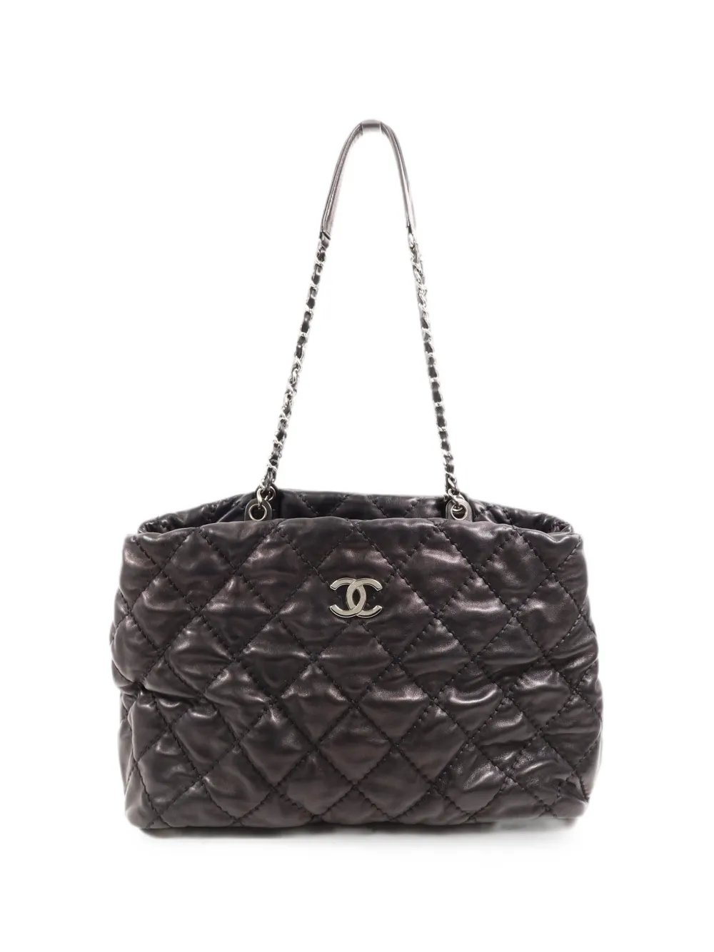 CC quilted strap shoulder bag
