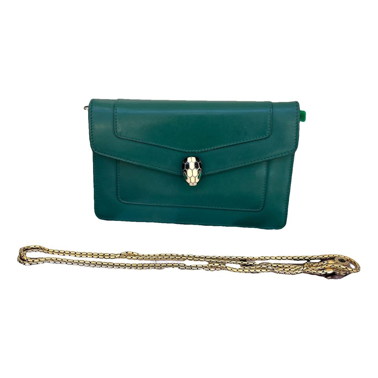 Serpenti leather handbag