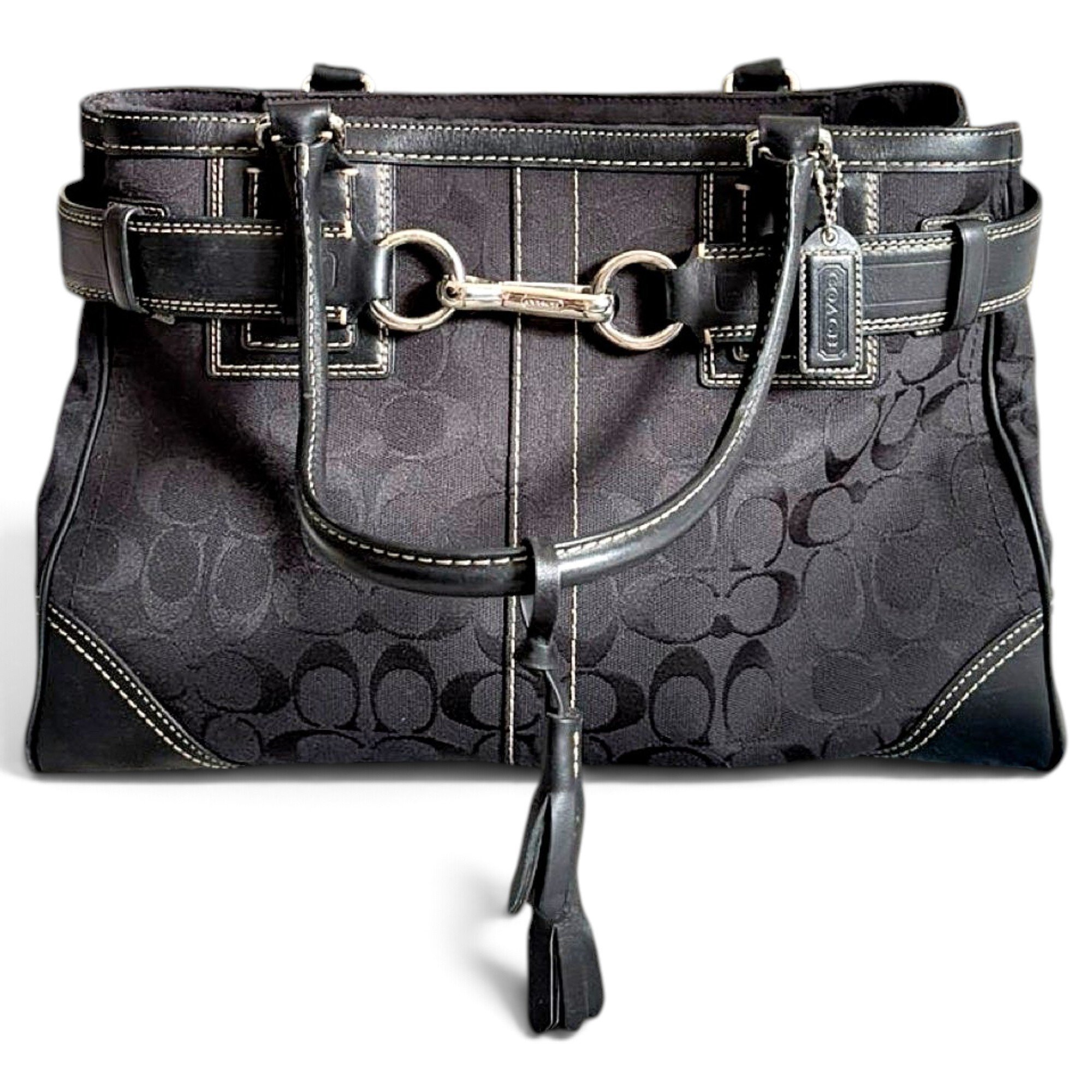 Leather tote