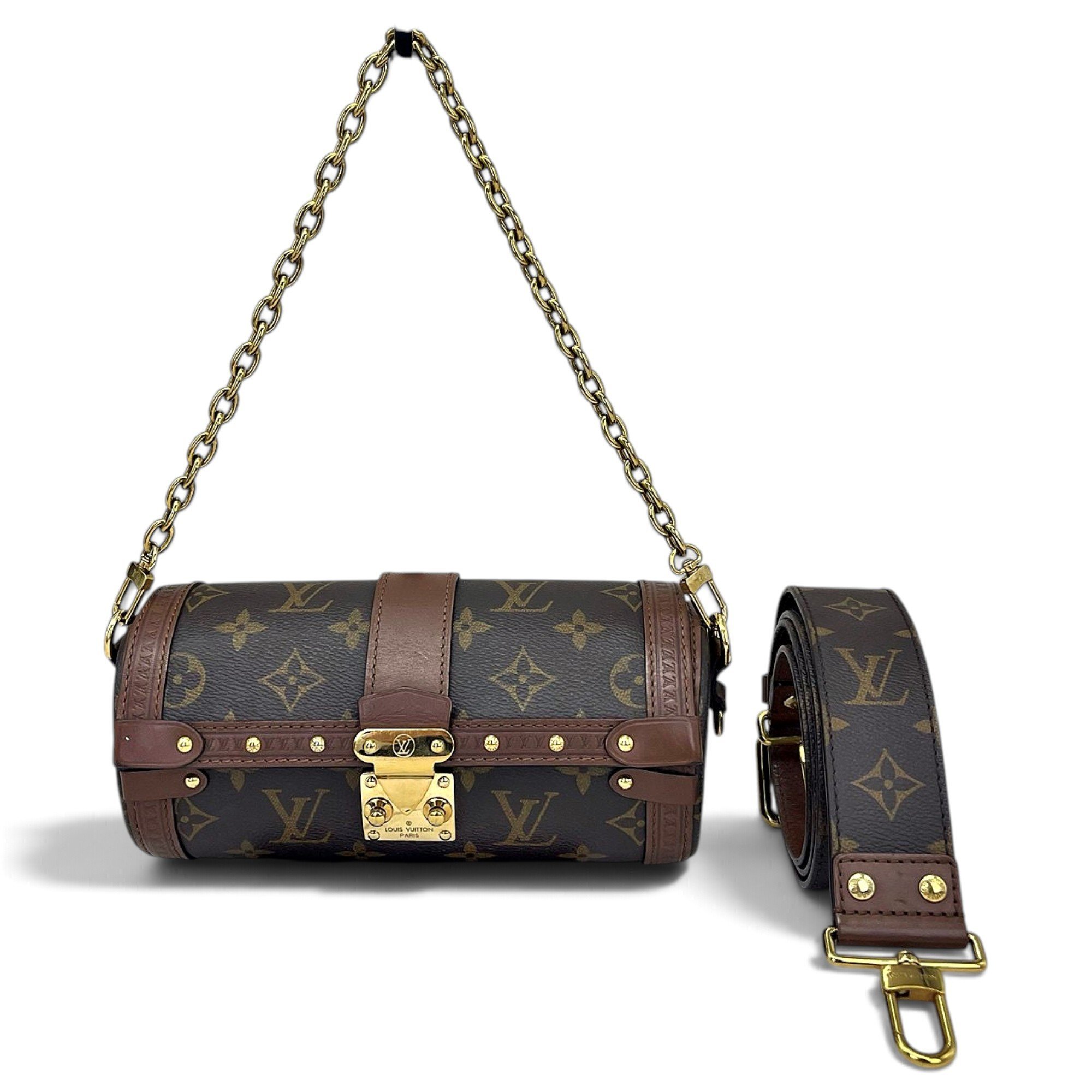 Papillon Trunk leather handbag