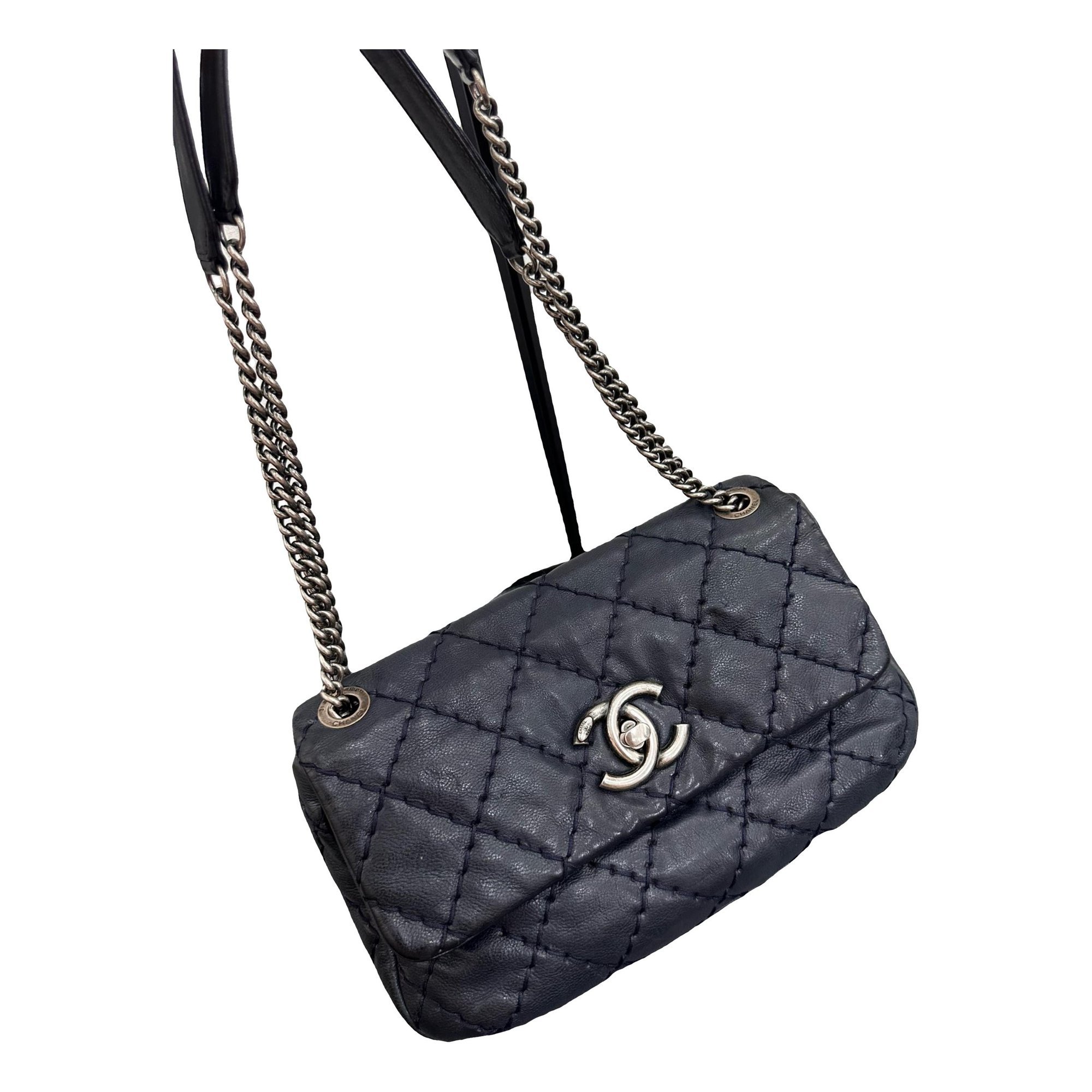 Coco Luxe leather handbag