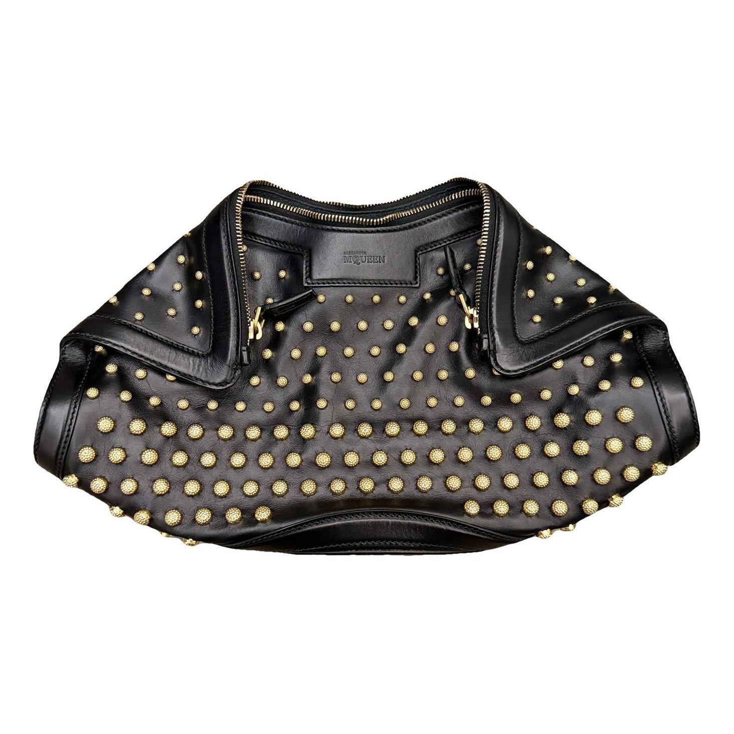 Manta leather clutch bag
