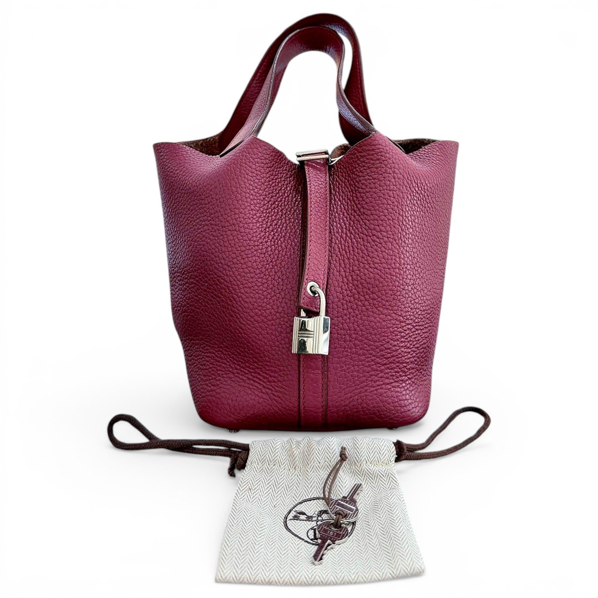 Picotin leather handbag