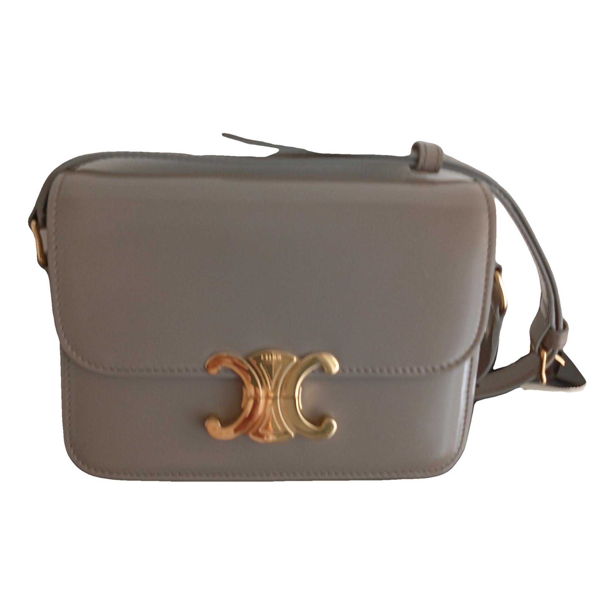 Triomphe leather handbag