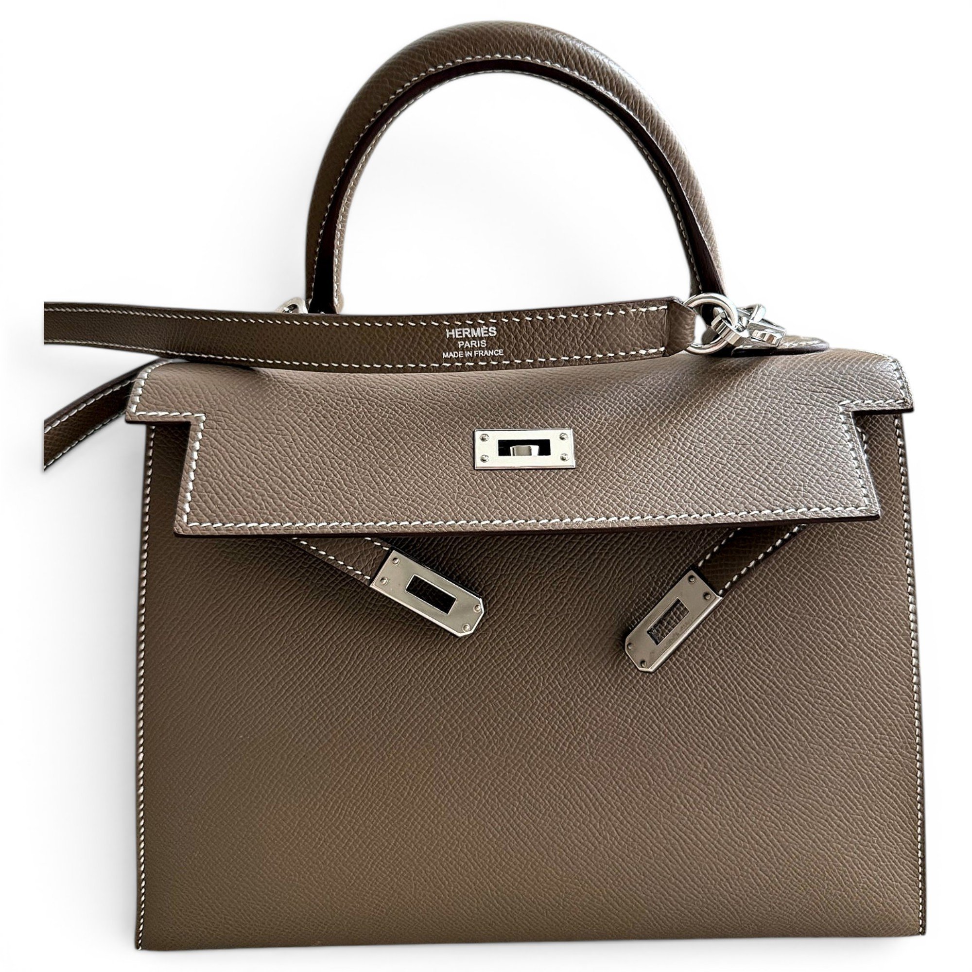 Kelly 25 leather handbag