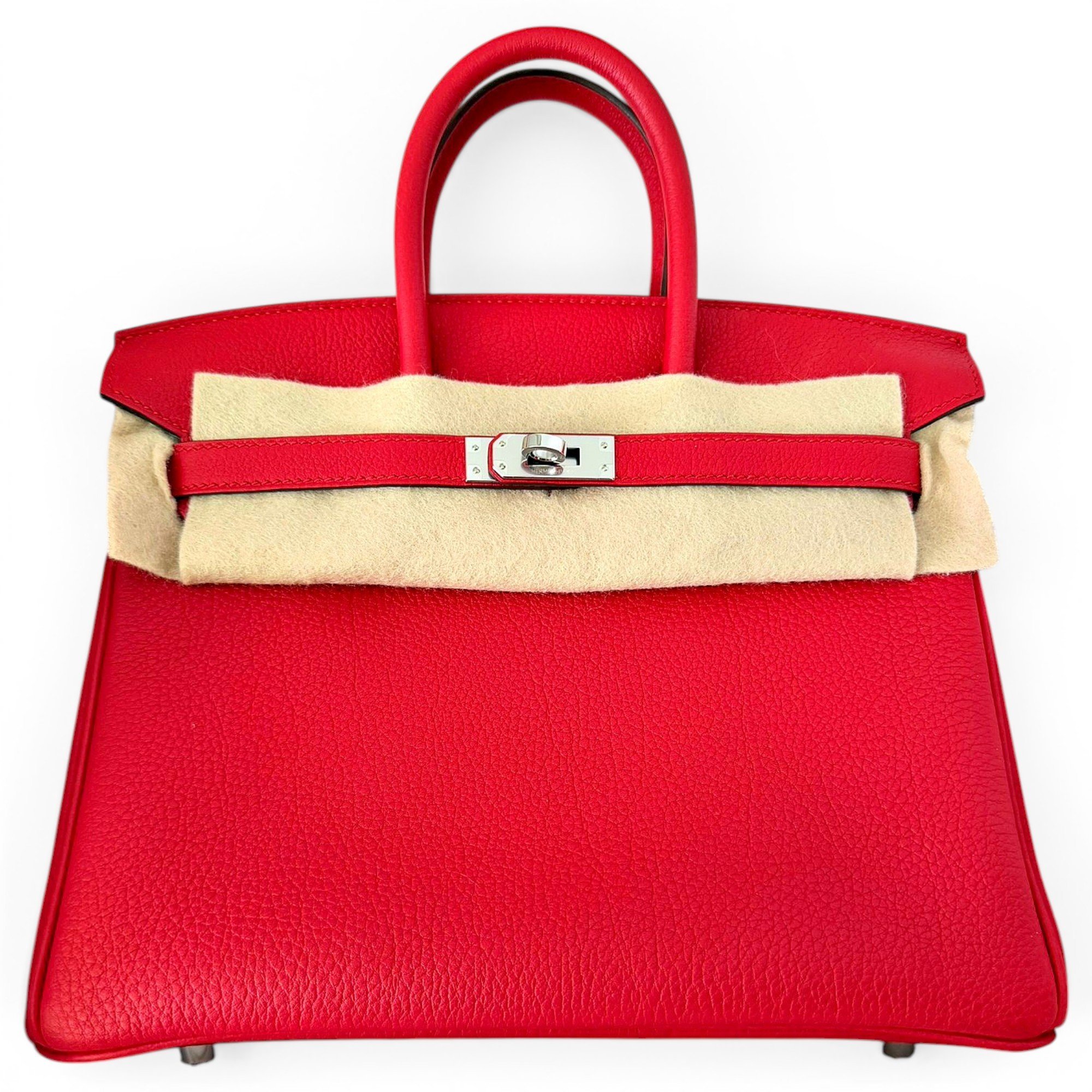 Birkin 25 leather handbag