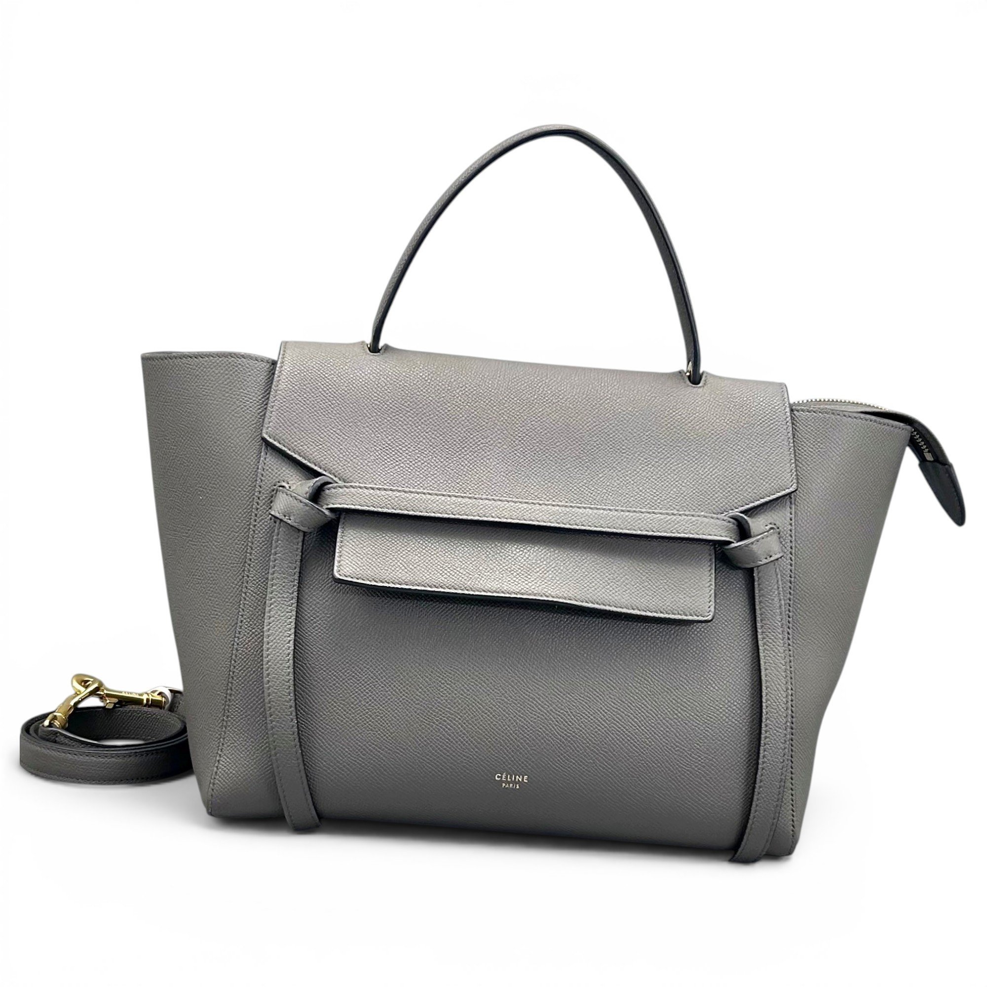 Belt leather handbag