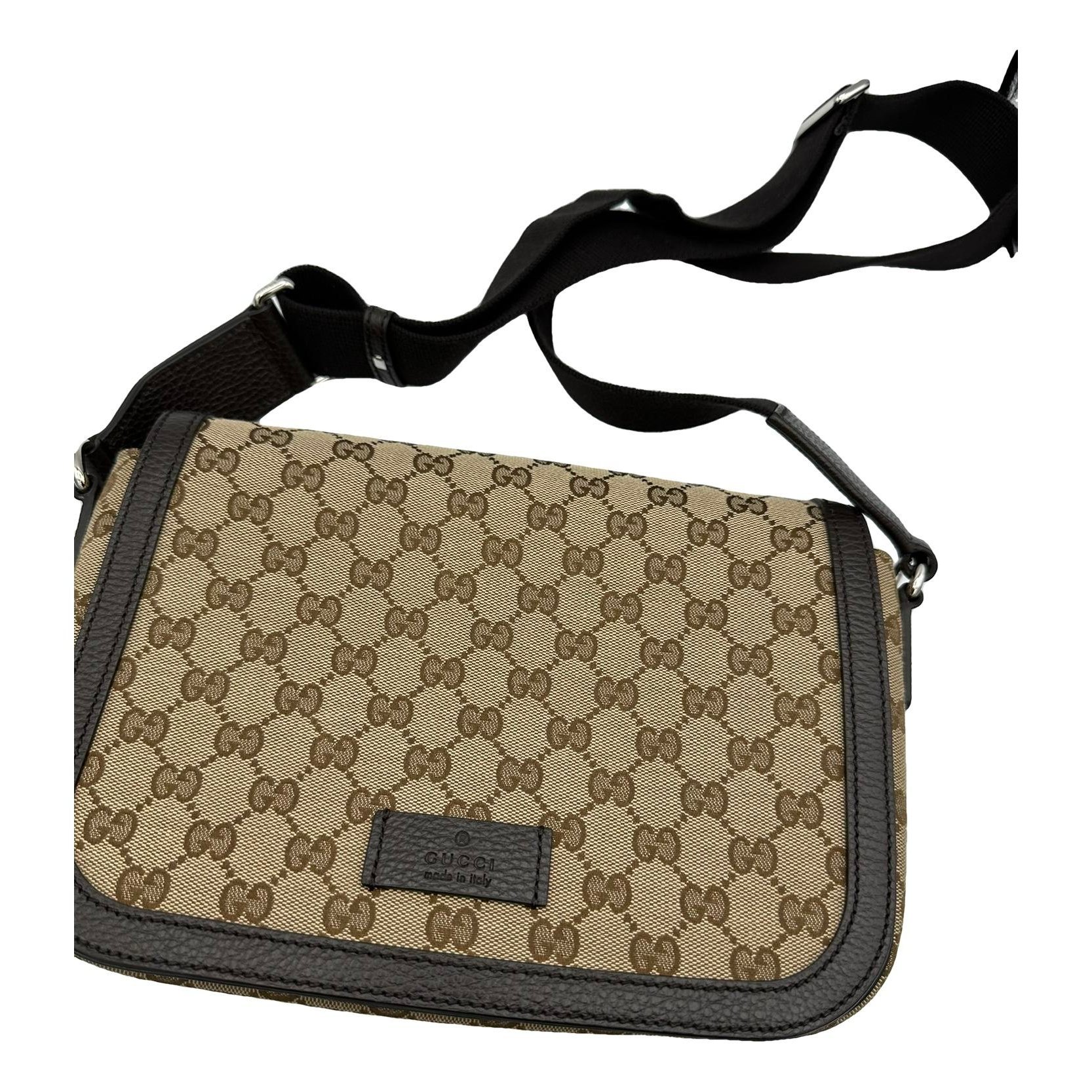 Linen crossbody bag