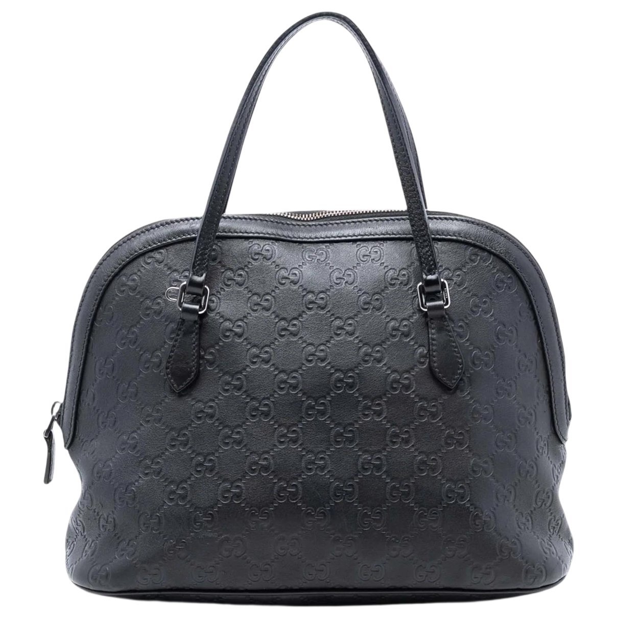 Dôme leather satchel