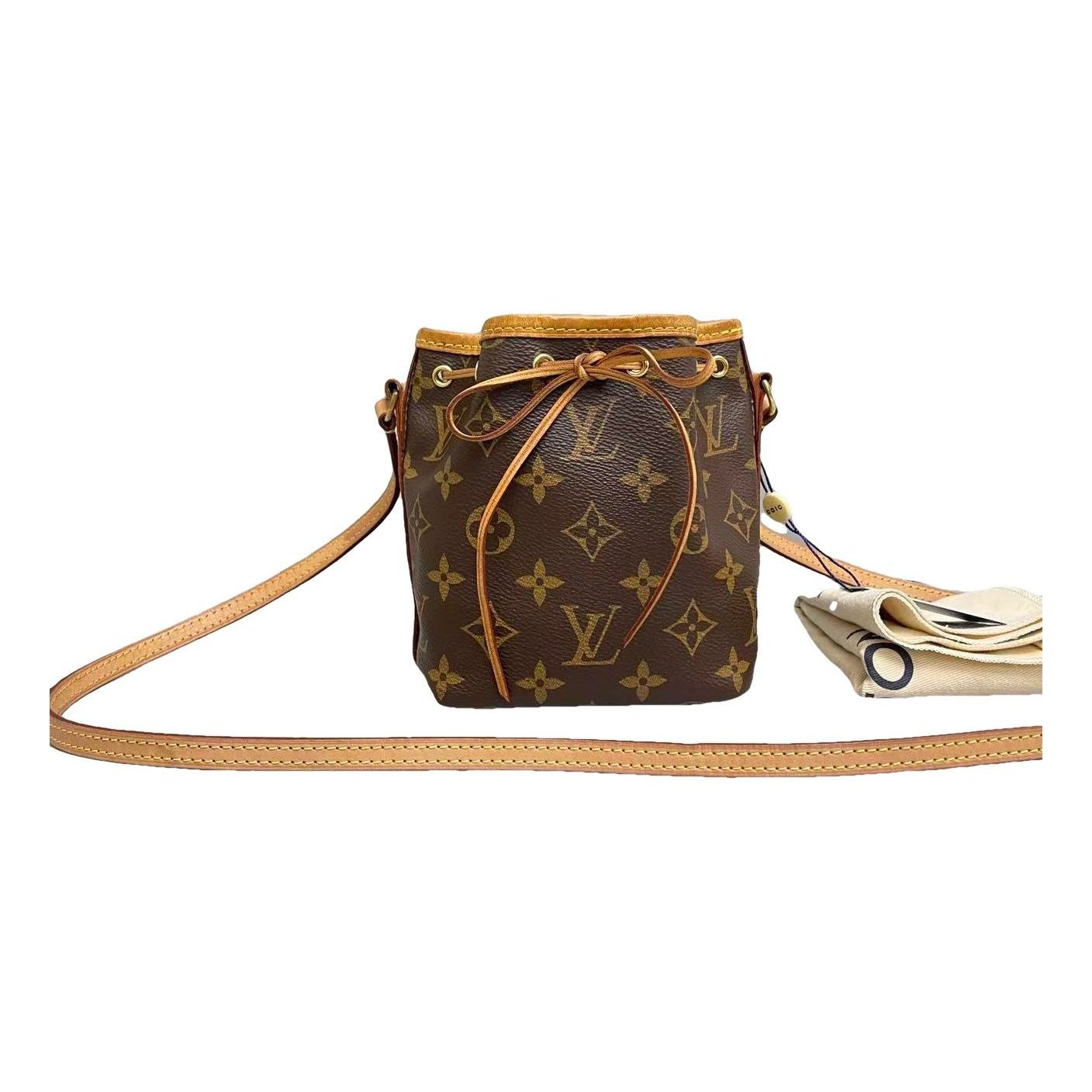 Nano Noé leather handbag