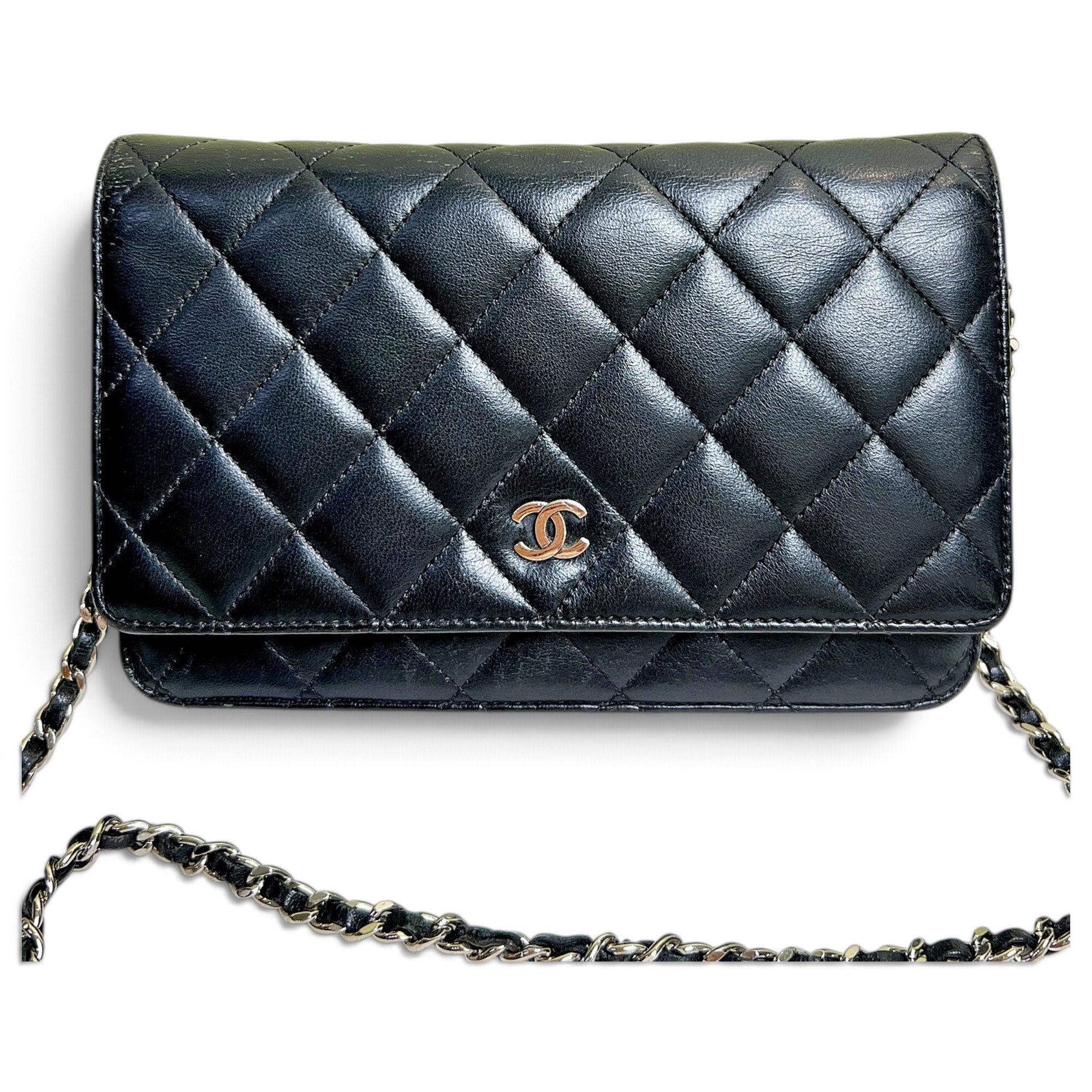 Wallet On Chain Timeless/Classique leather crossbody bag