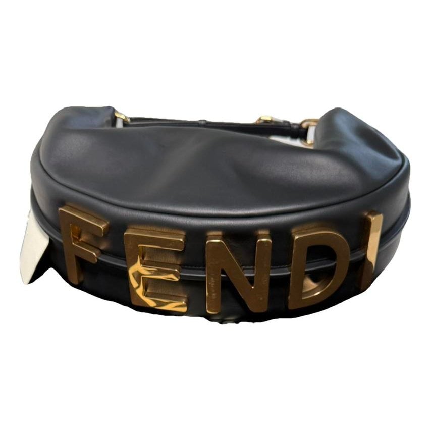 Fendigraphy leather handbag