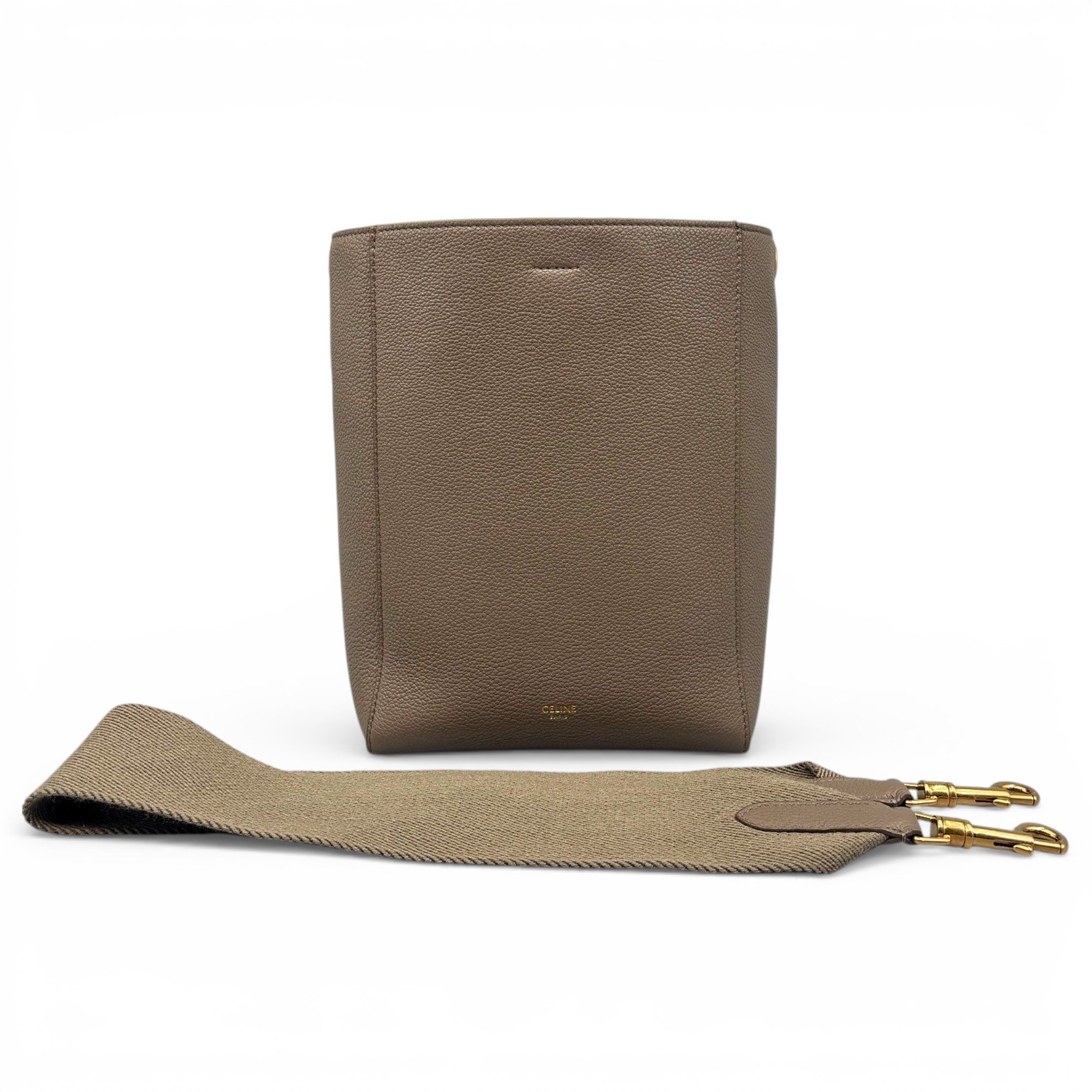 Seau Sangle leather handbag