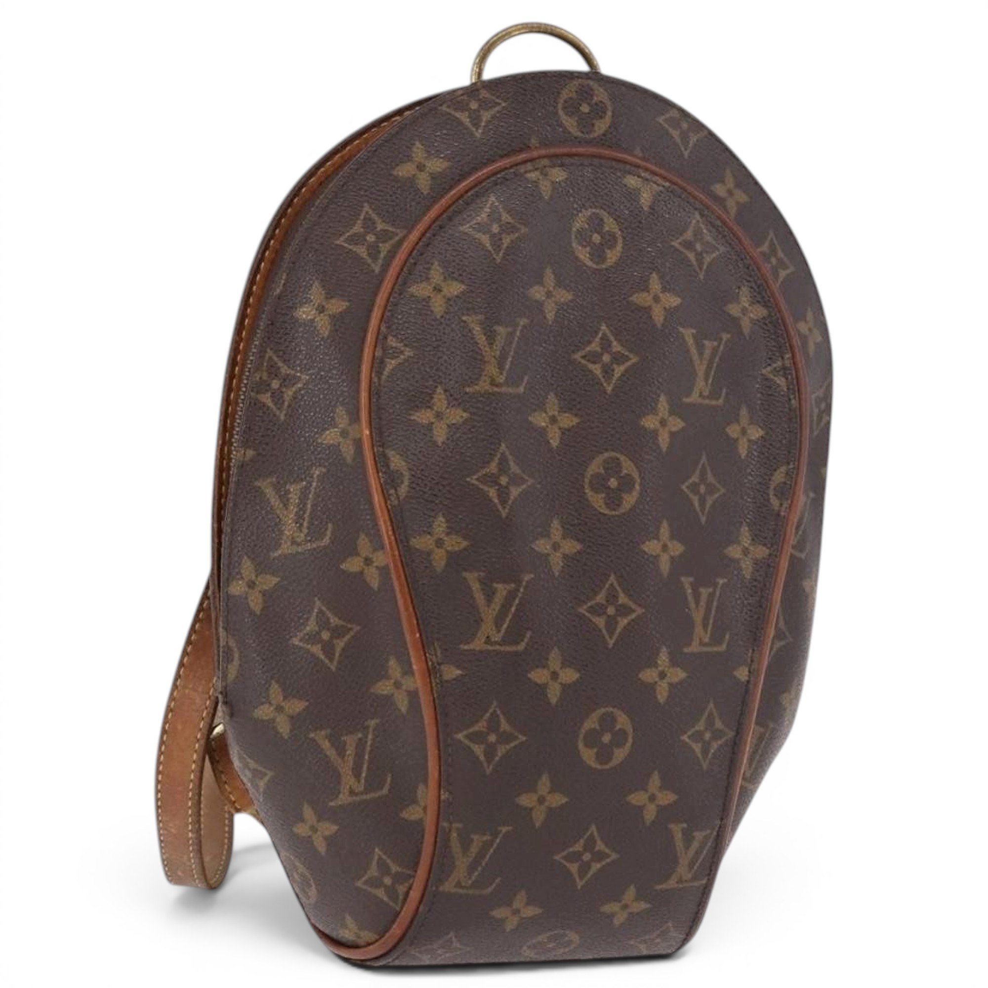 Ellipse leather handbag