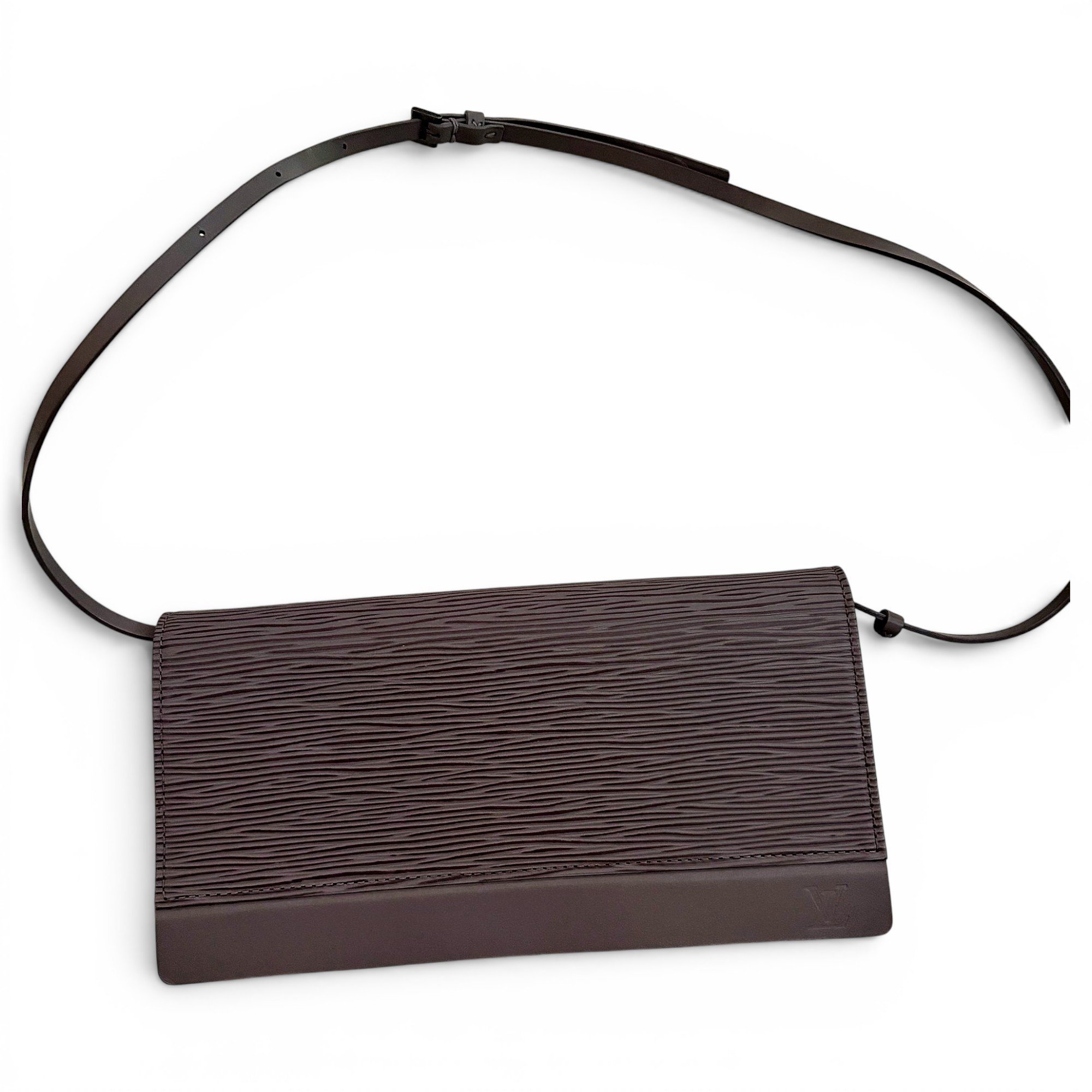 Honfleur leather clutch bag