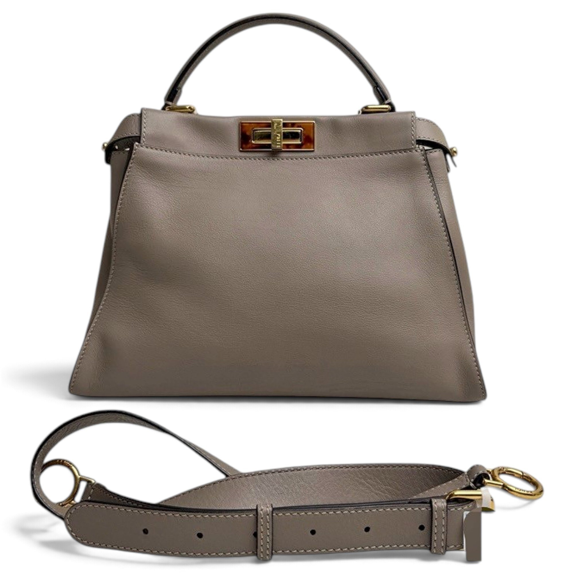 Peekaboo leather handbag