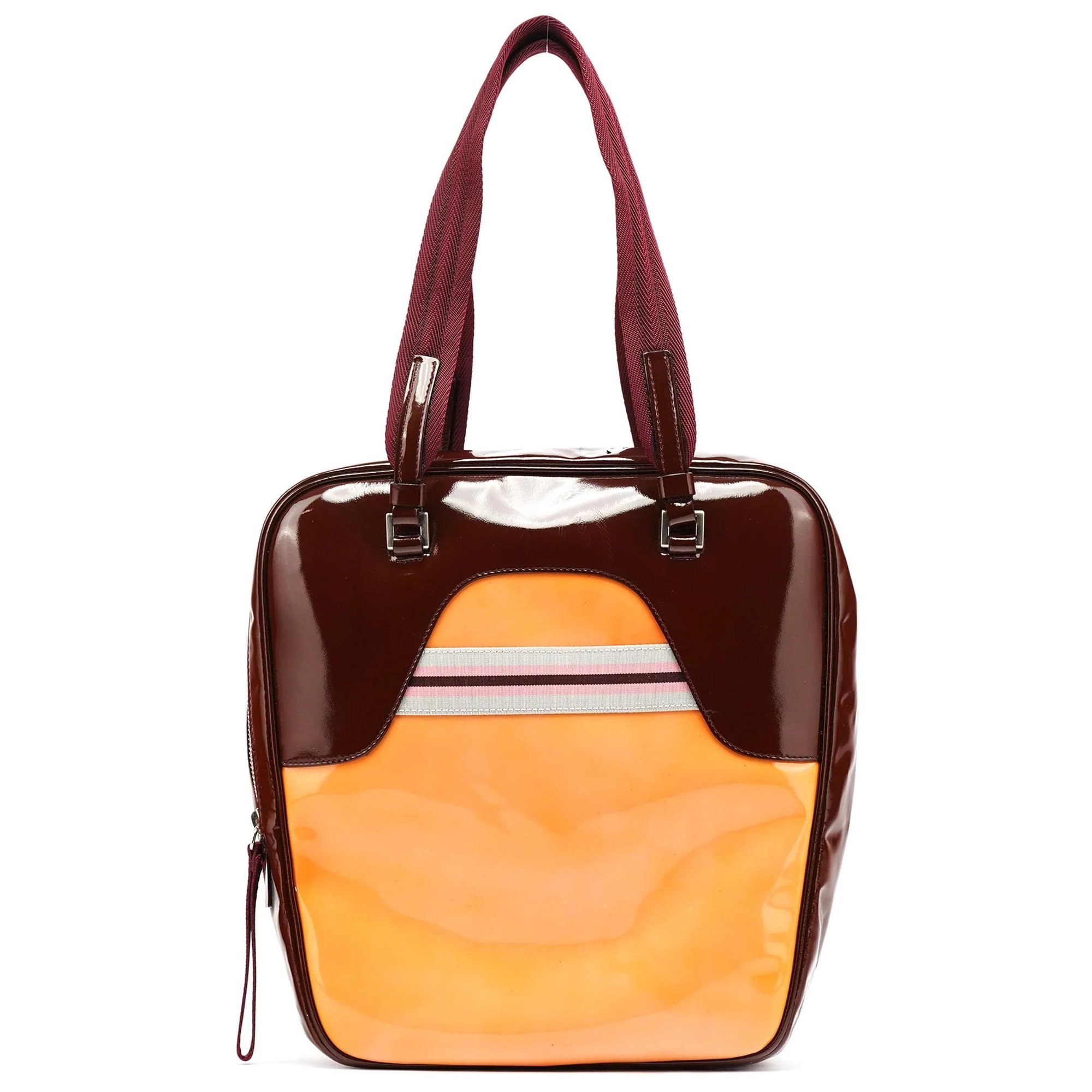 Bowling patent leather bowling bag
