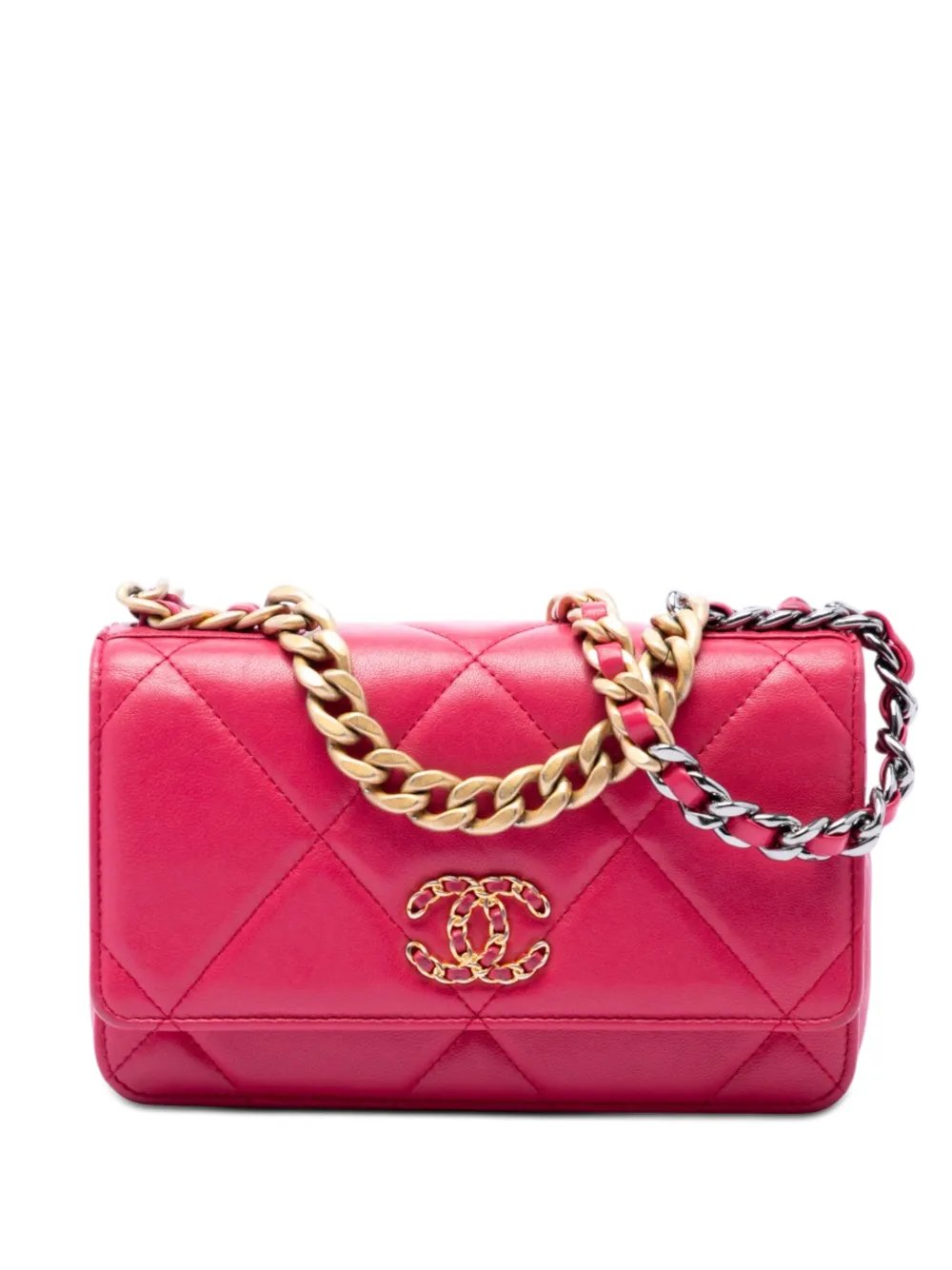 2019 Quilted Lambskin 19 Wallet on Chain crossbody bag