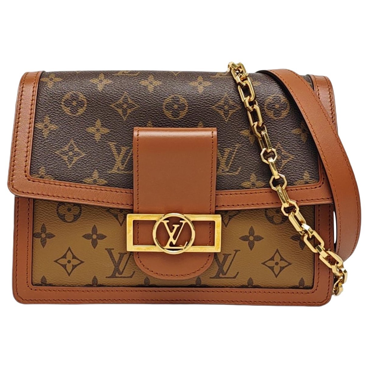 Dauphine leather crossbody bag