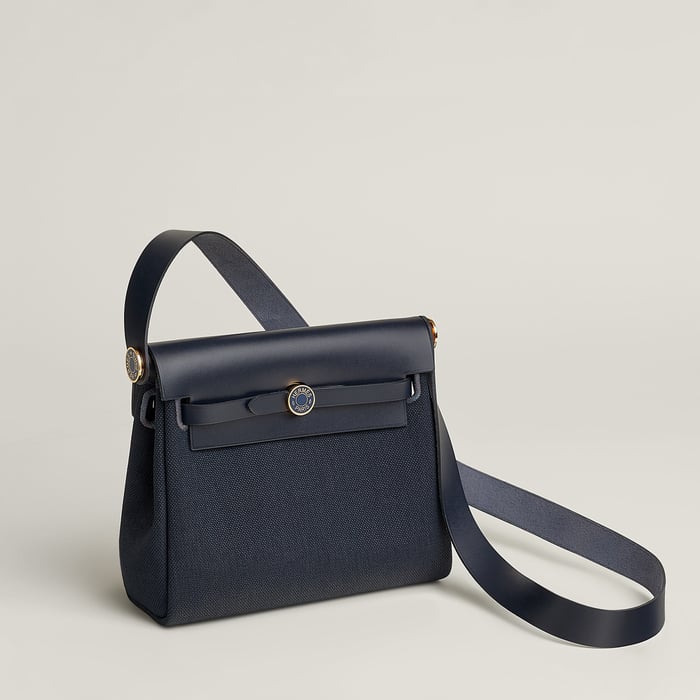 Indigo Bolso Herbag Zip 20 Retourné Laqué