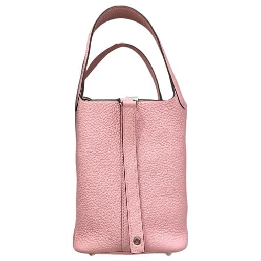 Picotin leather tote