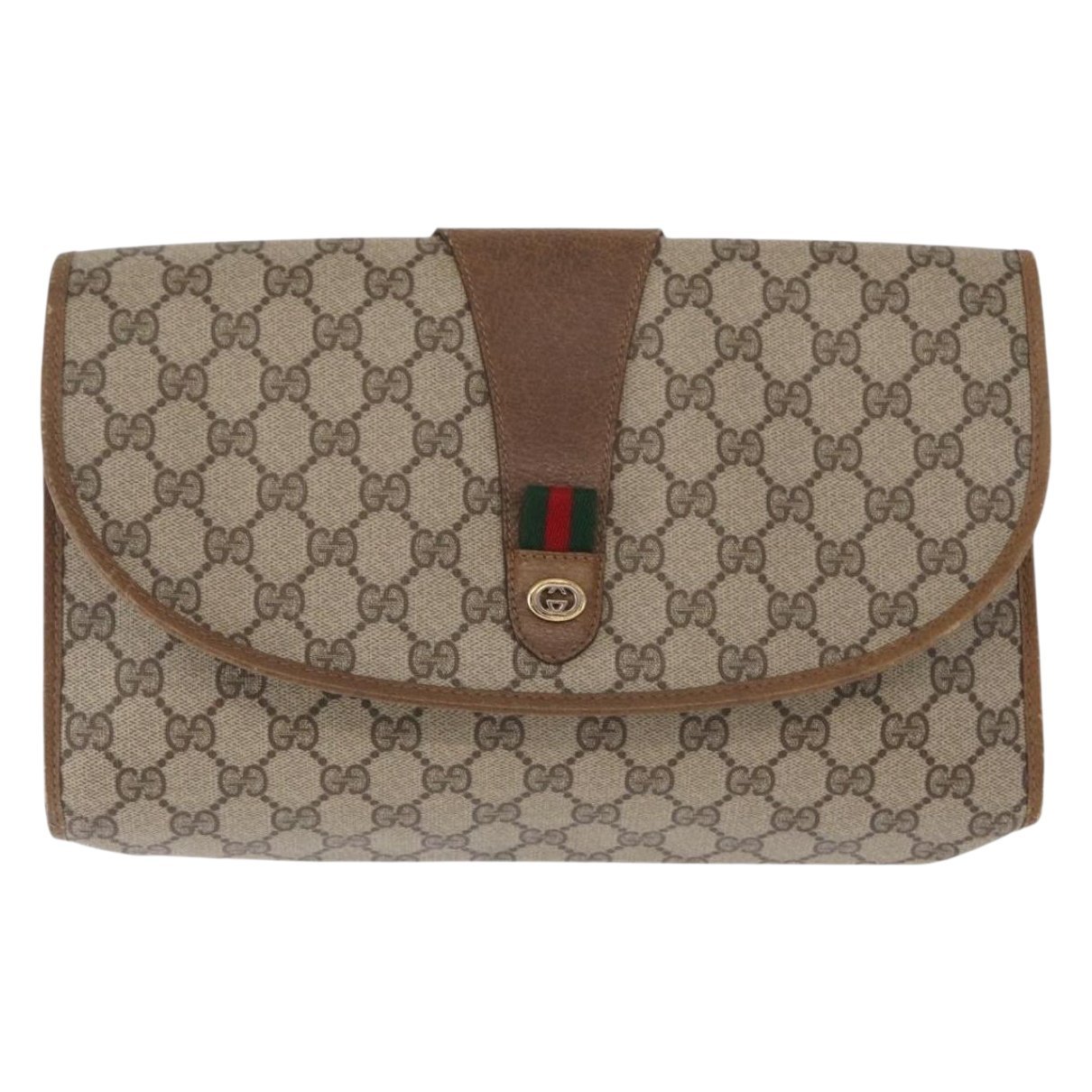 Leather clutch bag