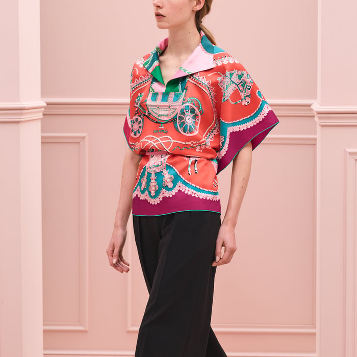 Random Surprise Petit H Silk Tunic