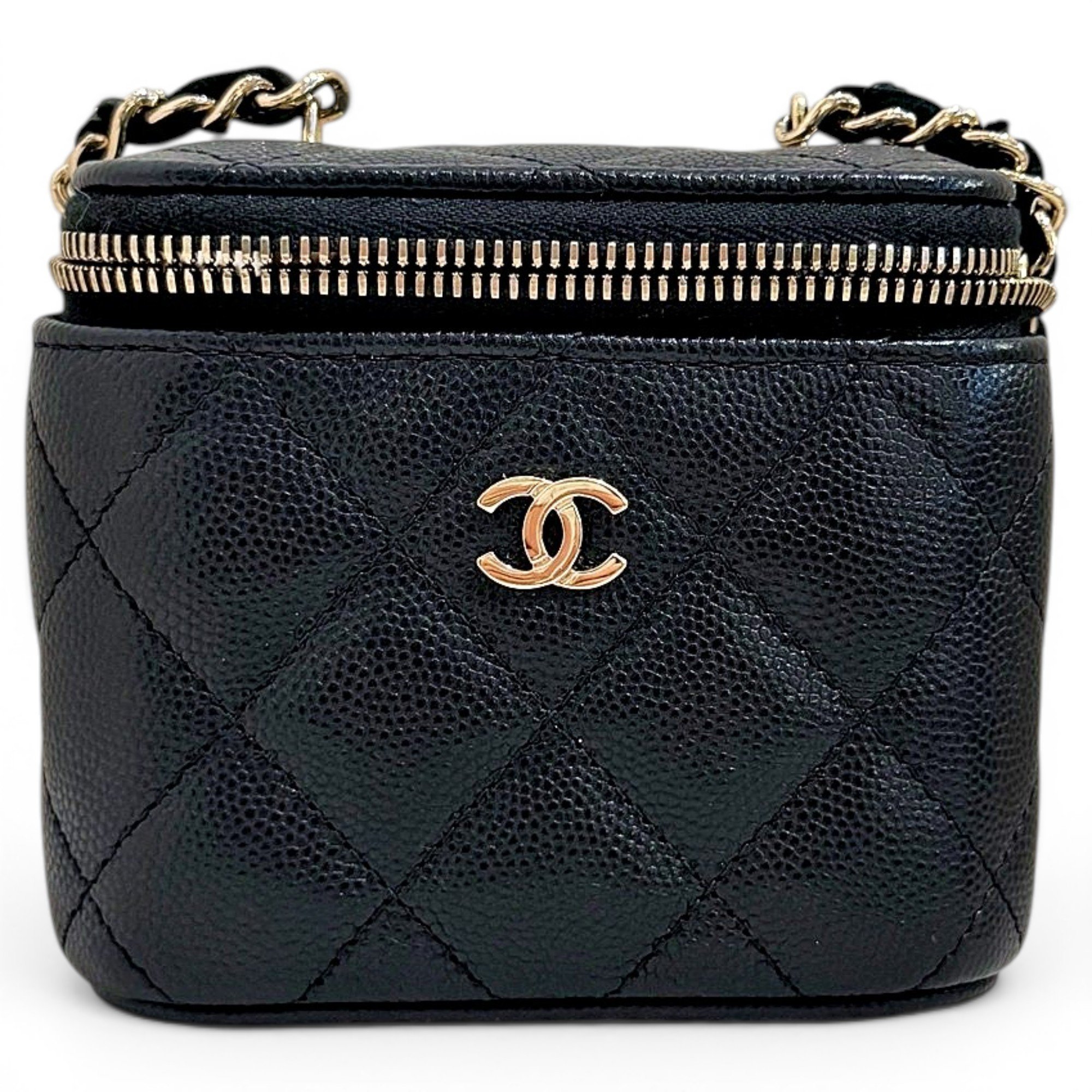 Trendy CC Vanity leather handbag