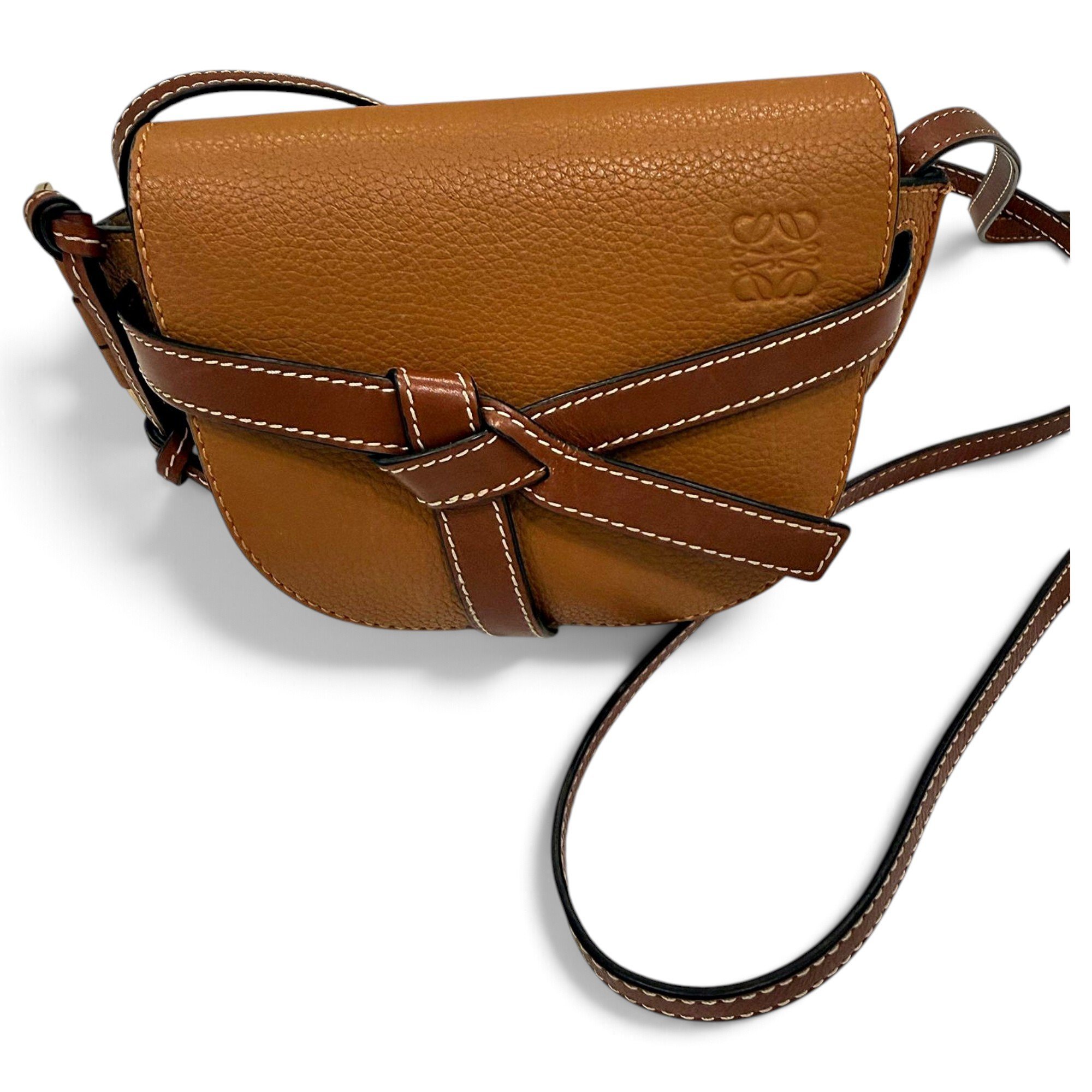 Gate leather crossbody bag