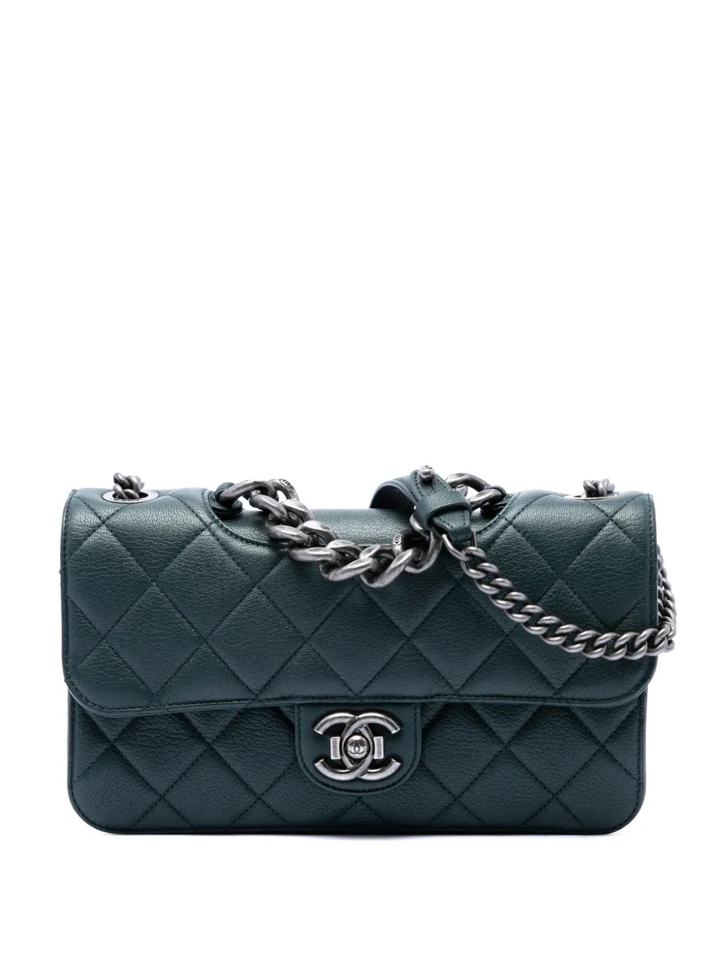 2015-2016 Medium Quilted Goatskin Perfect Edge Flap satchel