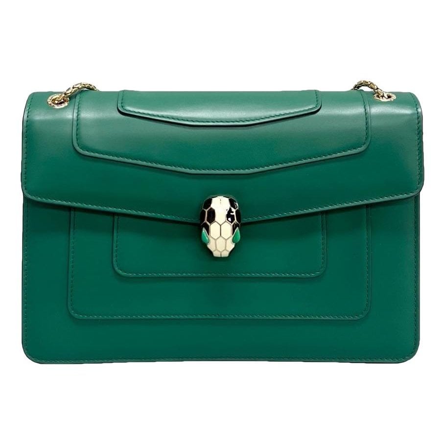 Serpenti leather handbag