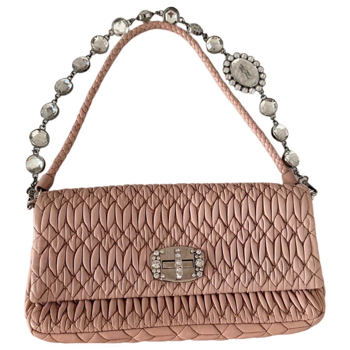 Matelassé leather handbag