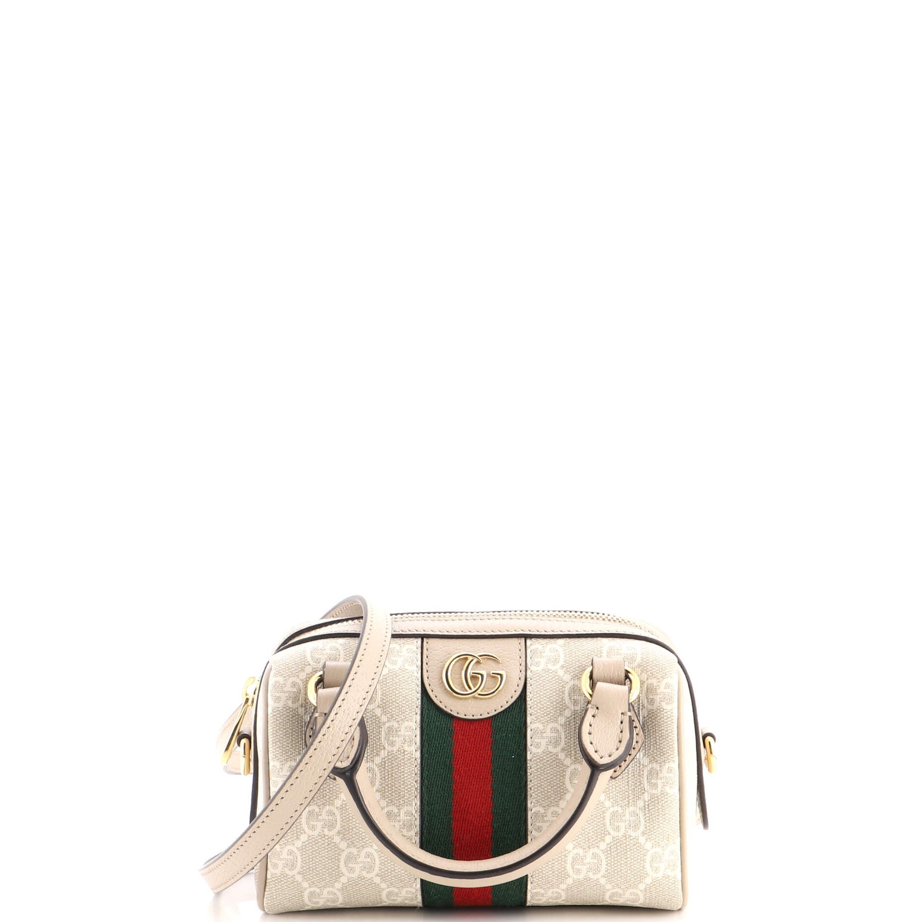 Ophidia Convertible Boston Bag GG Coated Canvas Super Mini