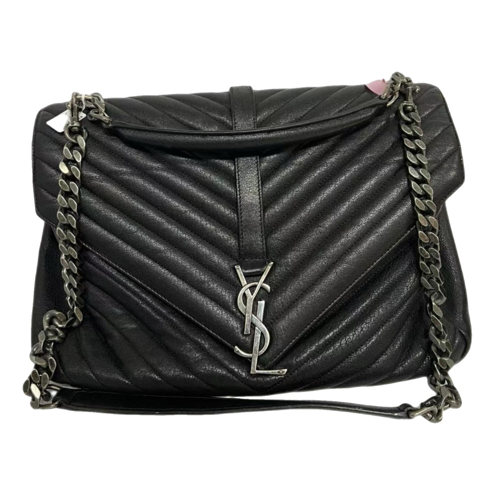 Collége monogramme leather handbag