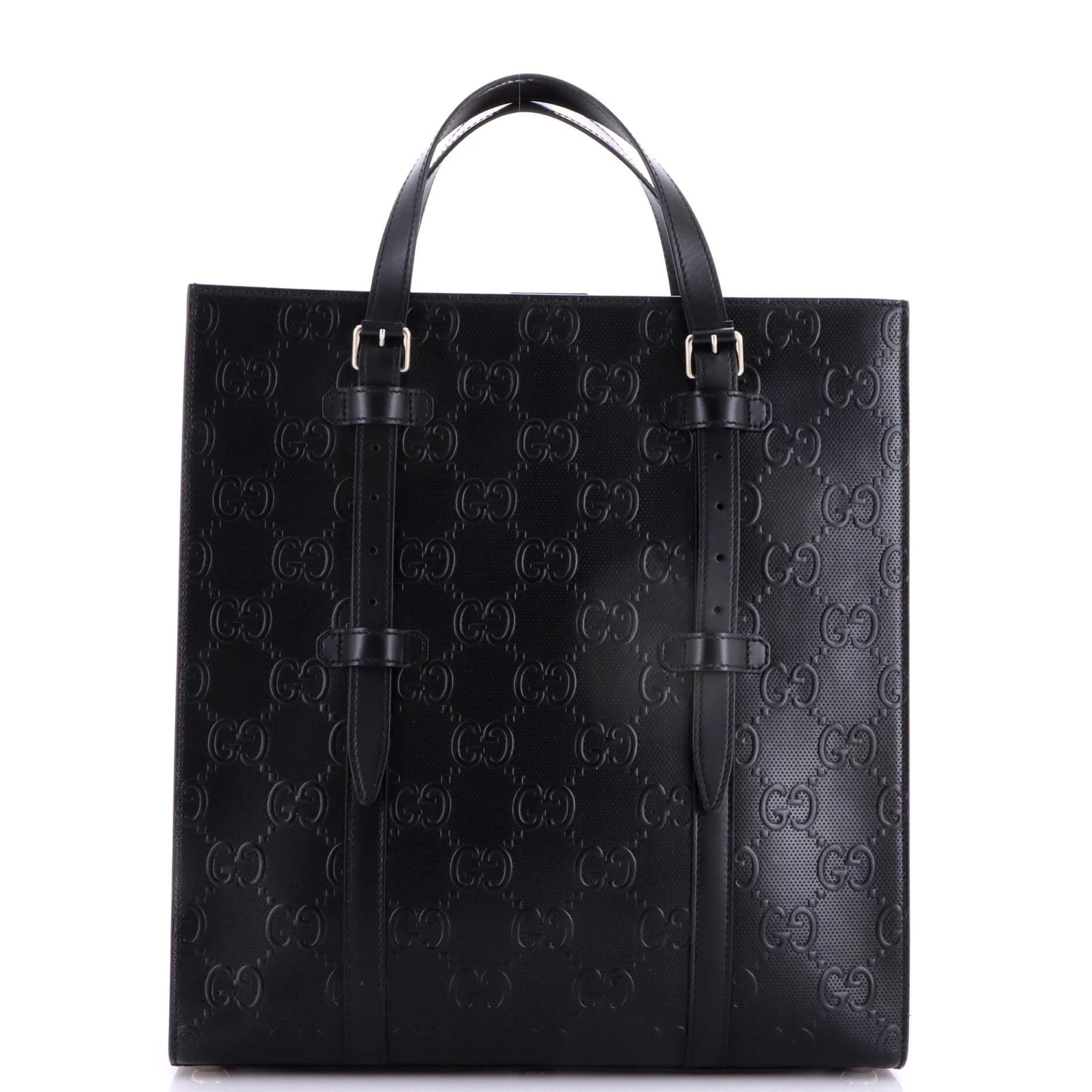 Leather tote